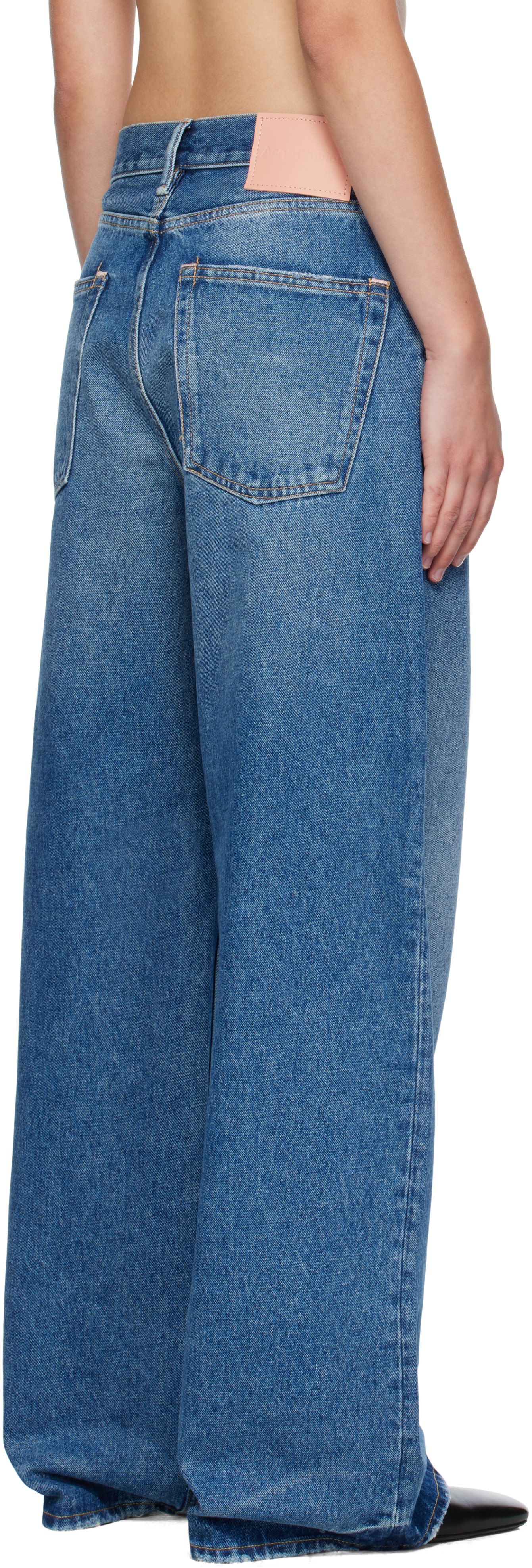 Acne Studios: ブルー 1981 ルーズフィット ジーンズ | SSENSE 日本