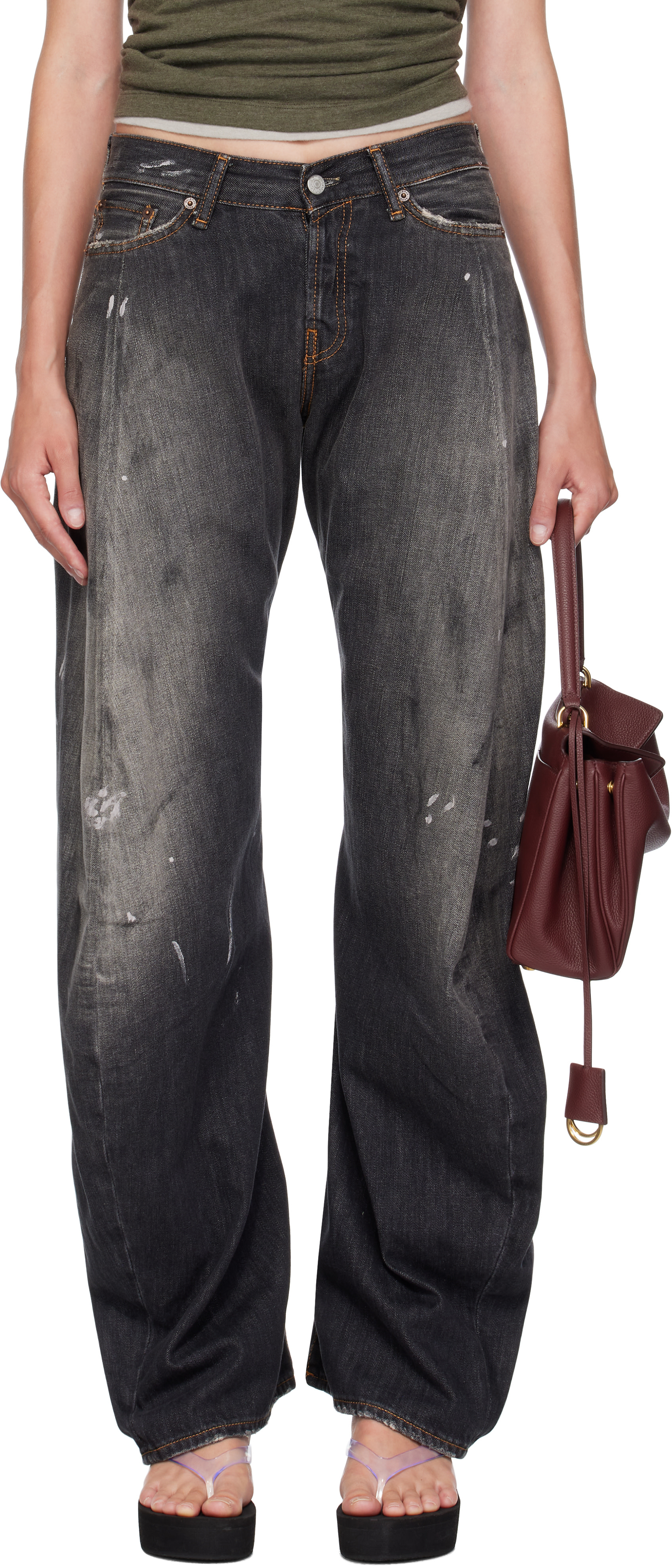 Acne Studios - Jean décontracté 2006F noir