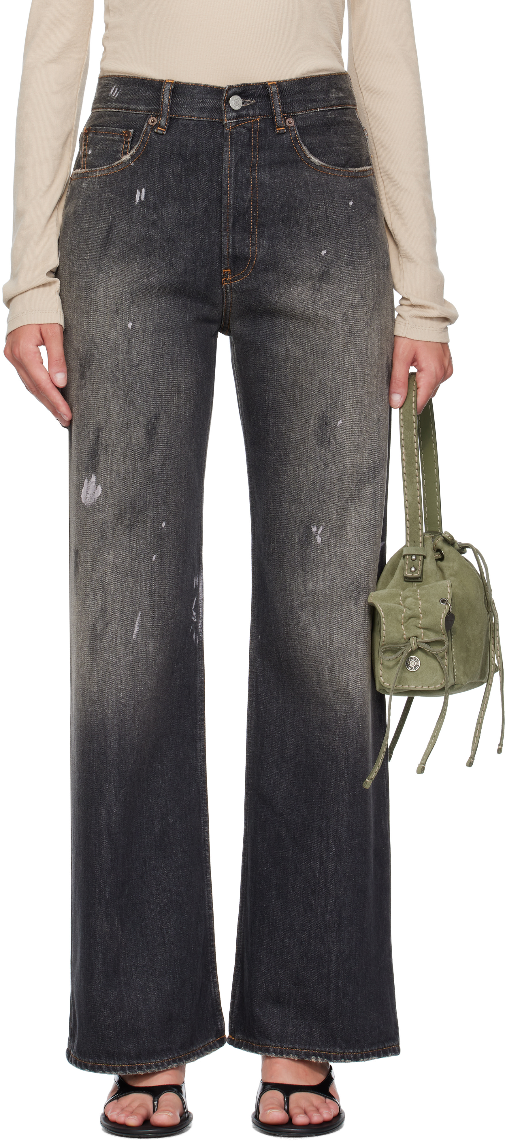 Acne Studios: Black 2021F Jeans | SSENSE