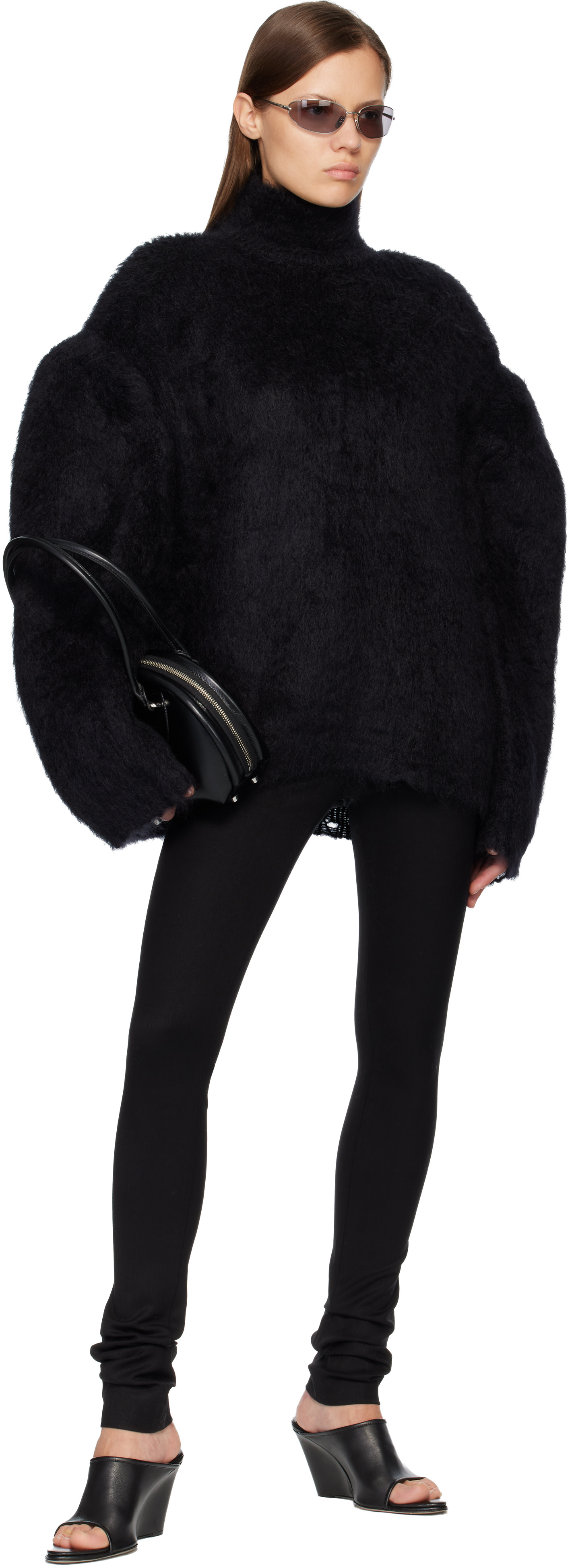 Acne Studios - Legging noir en laine
