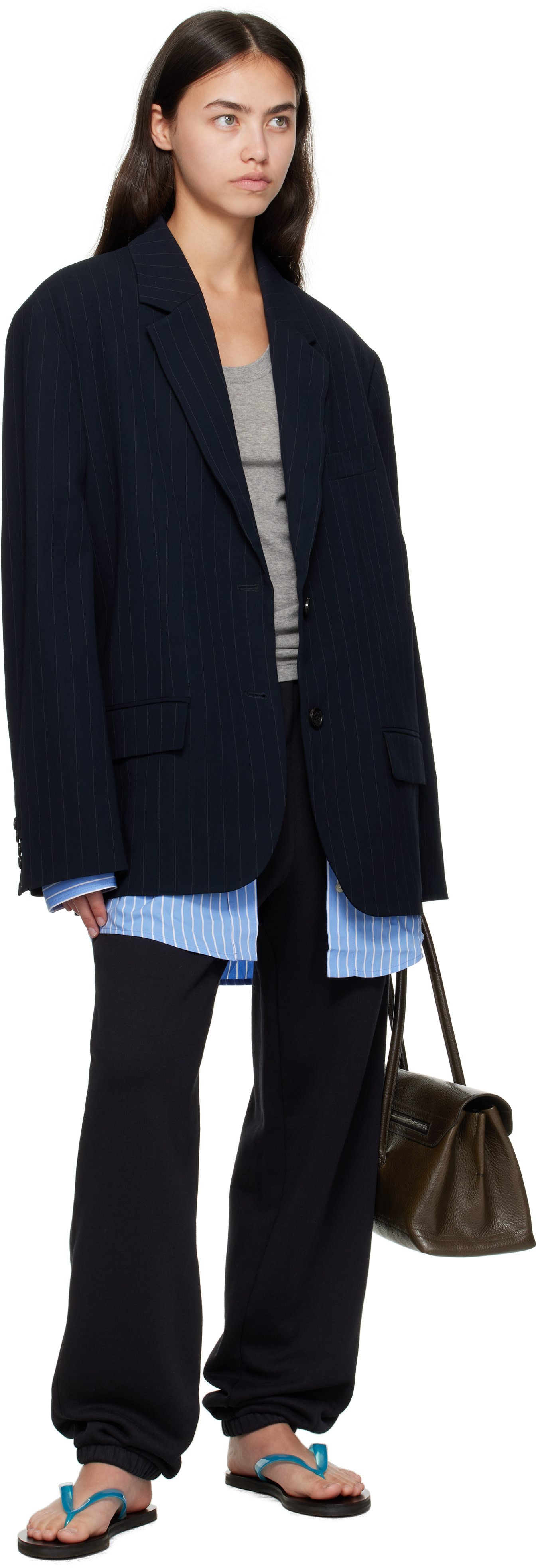 Acne Studios - Pantalon de survêtement noir en molleton