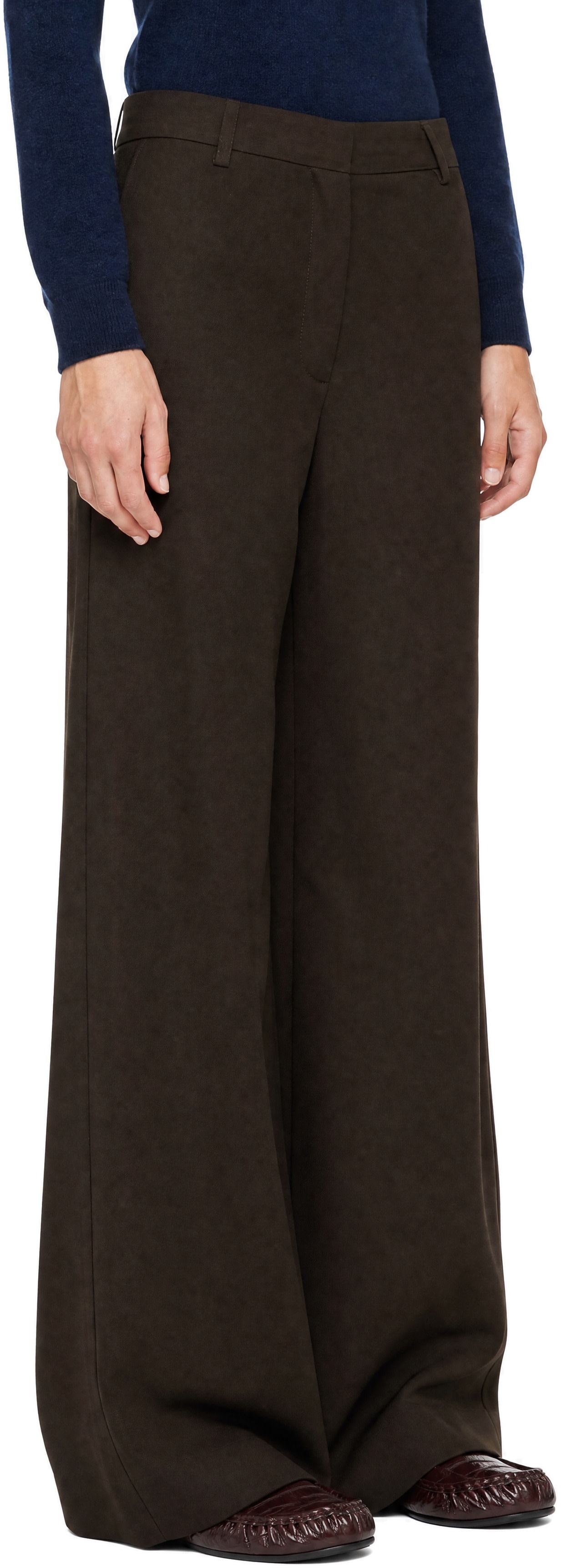 Acne Studios - Brown Tailored Wool Trousers