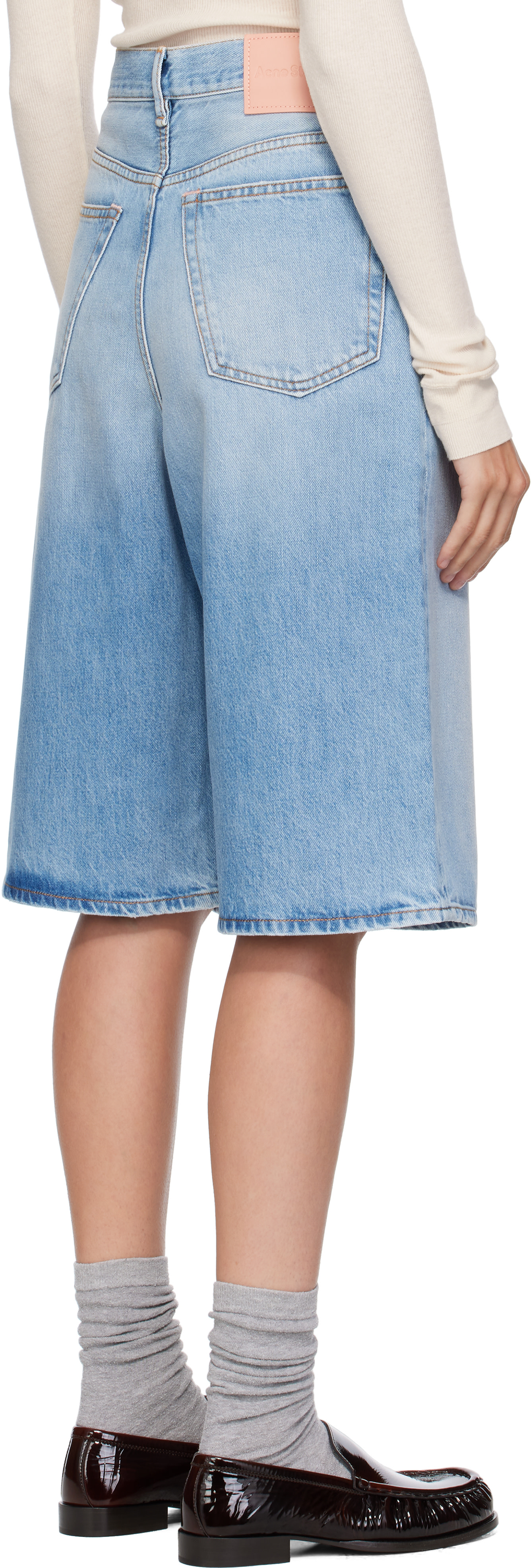 Acne Studios - Short décontracté bleu en denim
