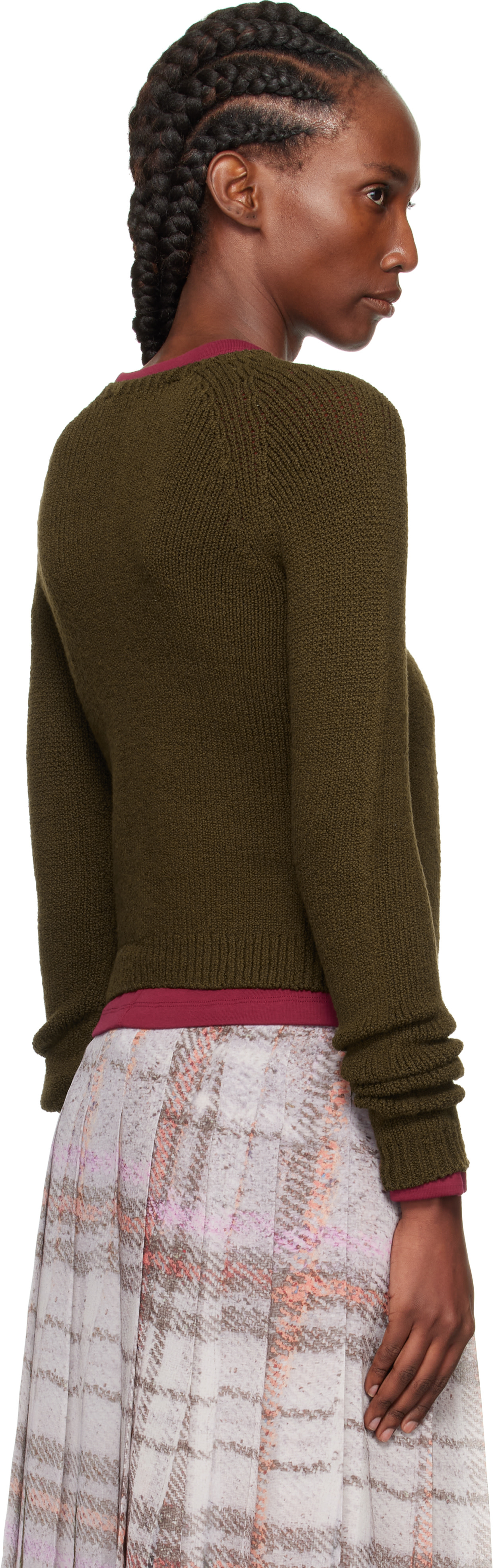 Acne Studios - Cardigan brun à boutons