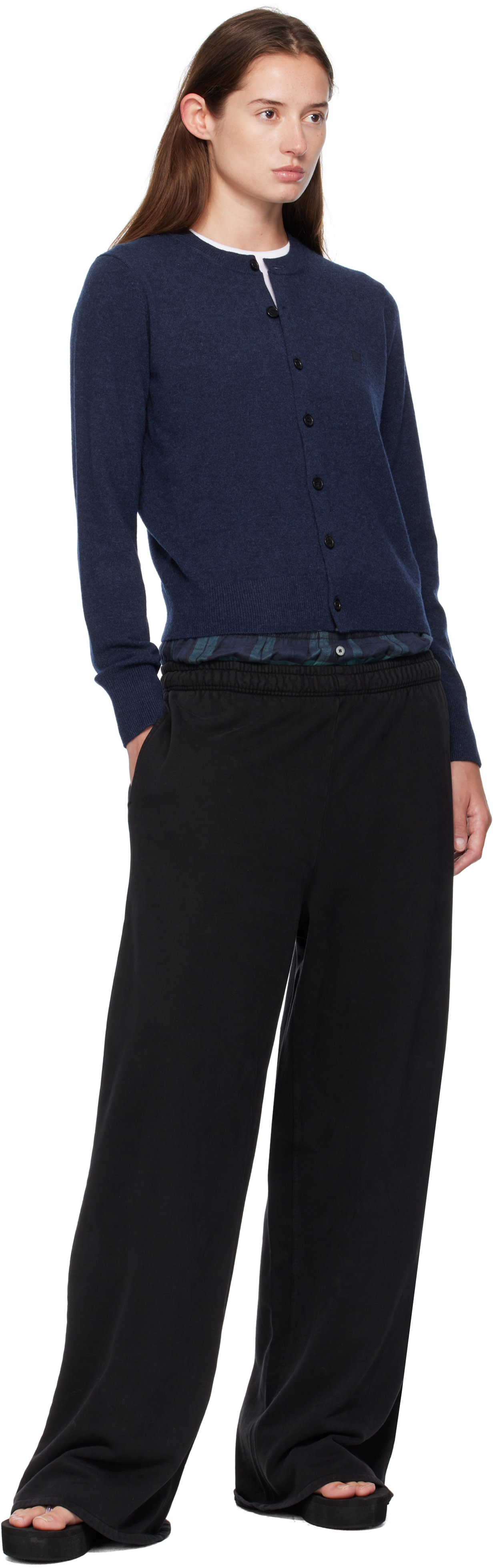 Acne Studios - Navy Fitted Yak Wool Cardigan