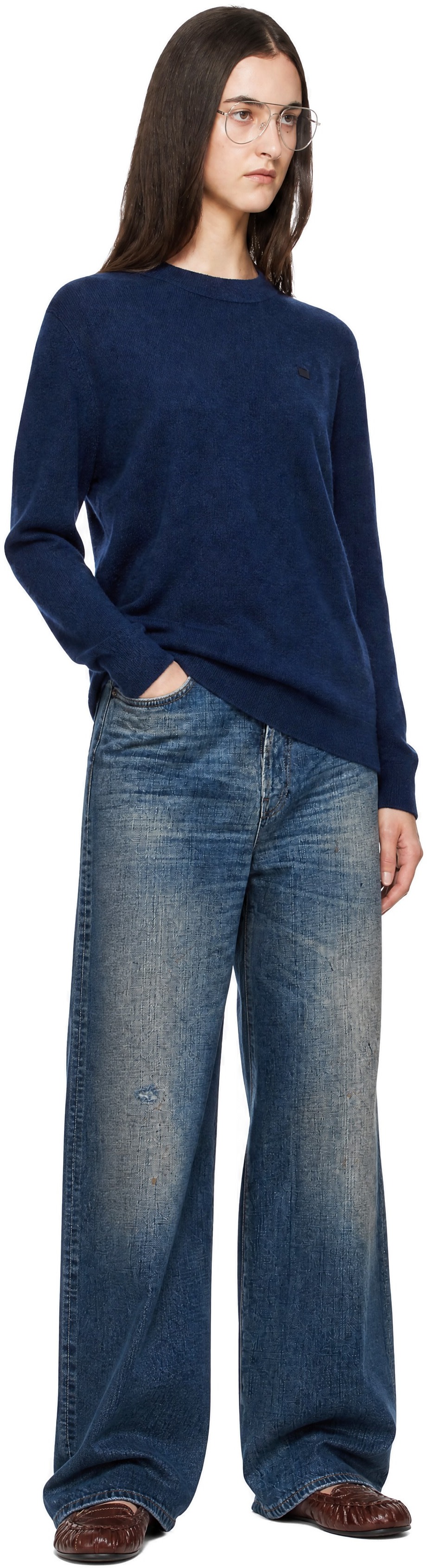 Acne Studios - Navy Yak Wool Sweater