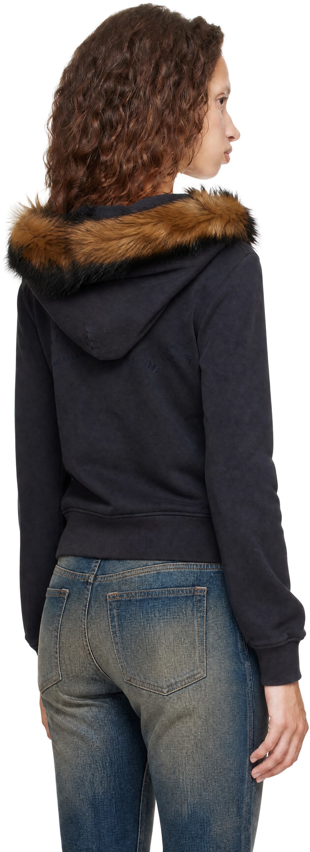 Acne Studios - Black Shearling Zip Hoodie