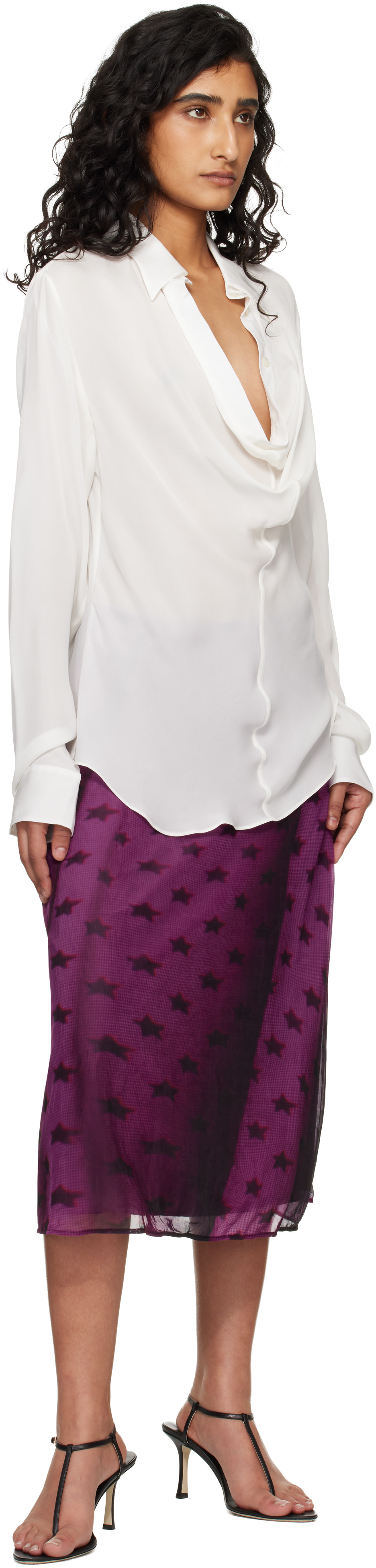 Acne Studios - Chemisier blanc en soie