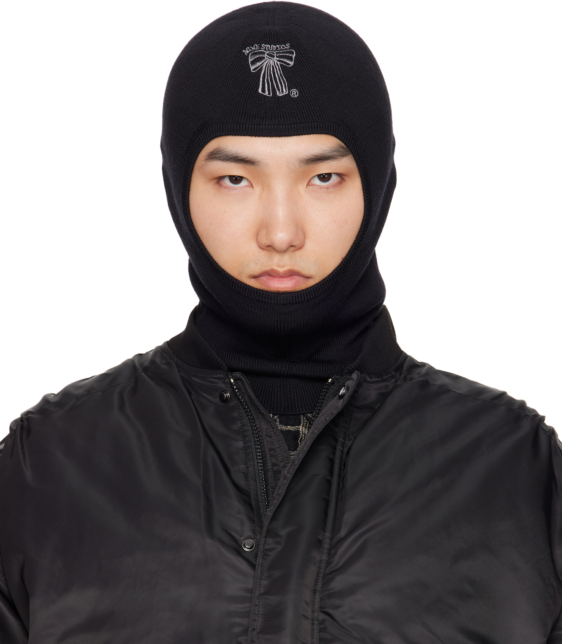 Acne Studios - 블랙 울 발라클라바