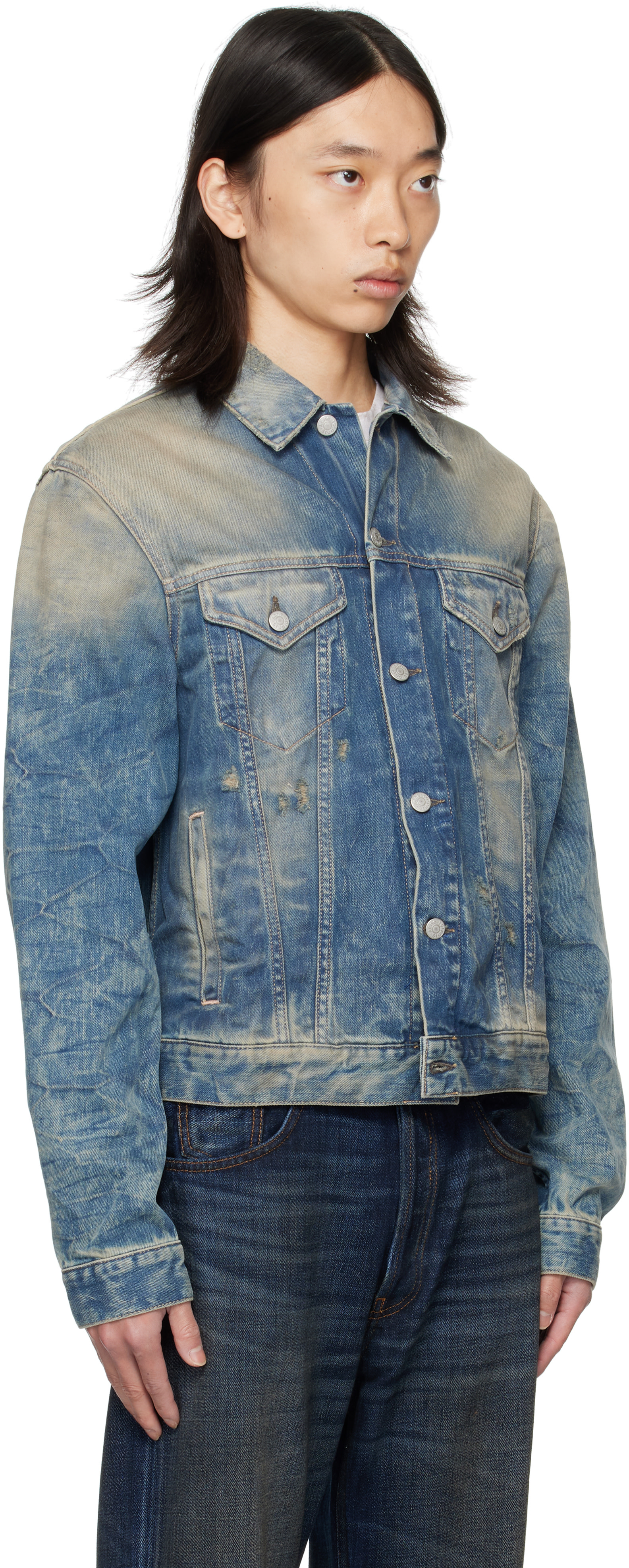 Acne Studios: ブルー 2006M Goldmine デニムジャケット | SSENSE 日本
