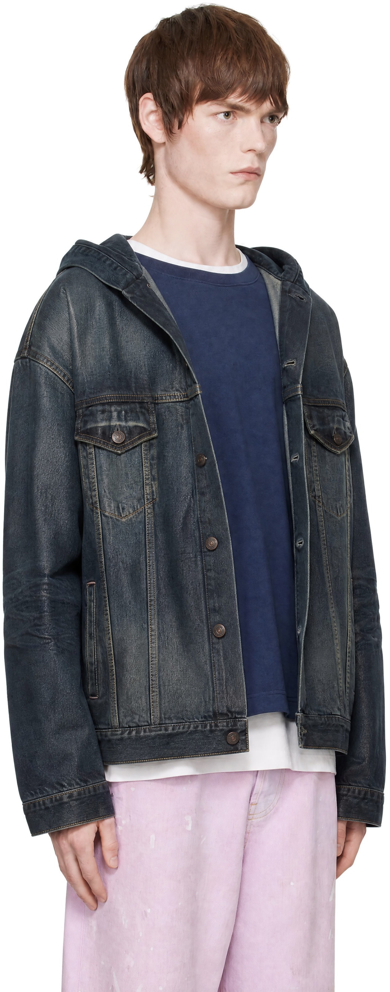 Acne Studios - Blue Hooded Denim Jacket