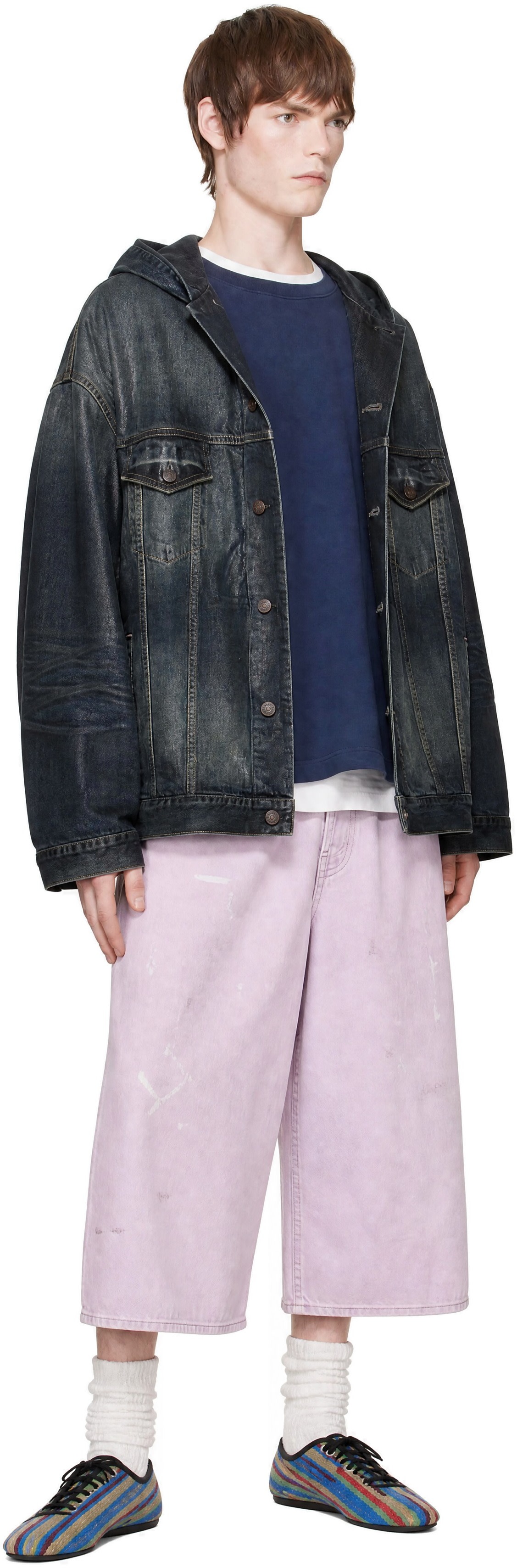 Acne Studios - Blue Hooded Denim Jacket