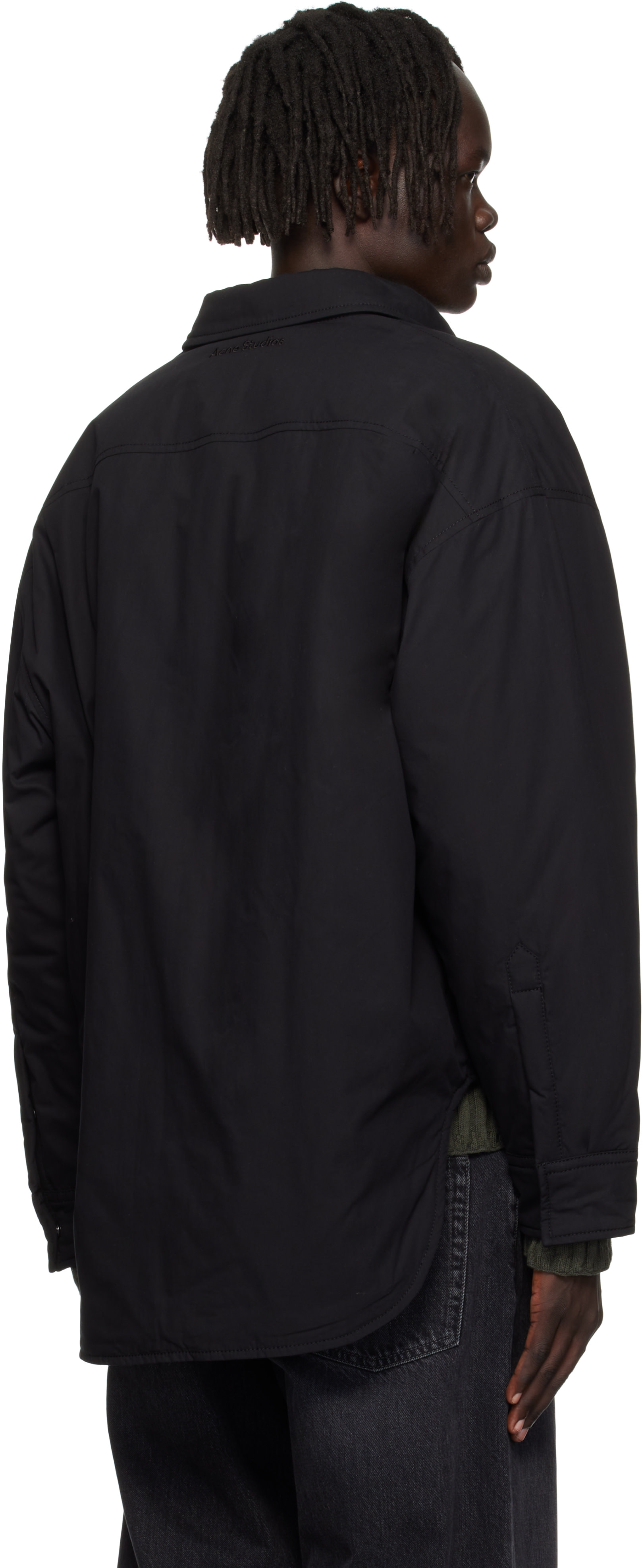 Acne Studios - Surchemise noire à boutons