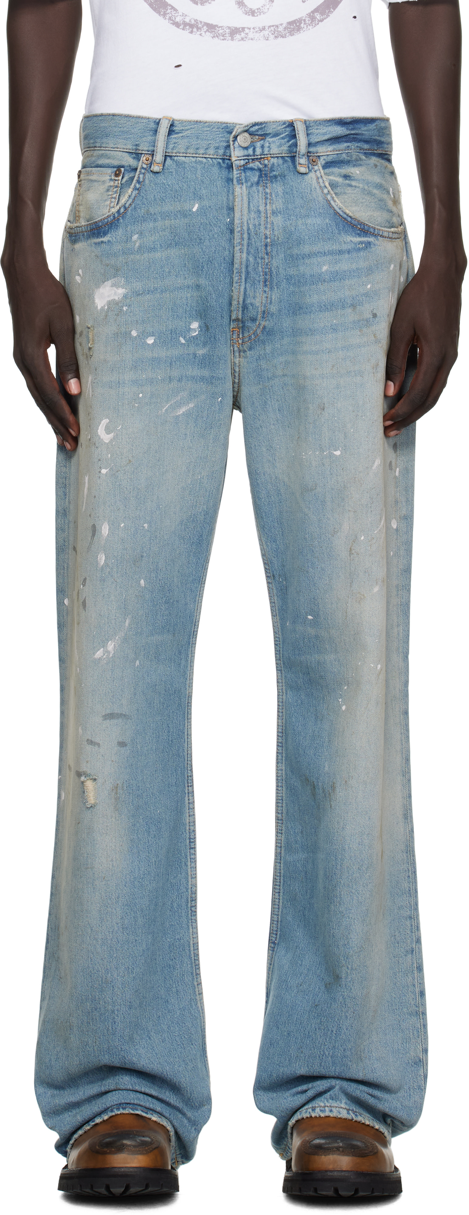 Acne Studios - Jean 2021M bleu à coupe classique