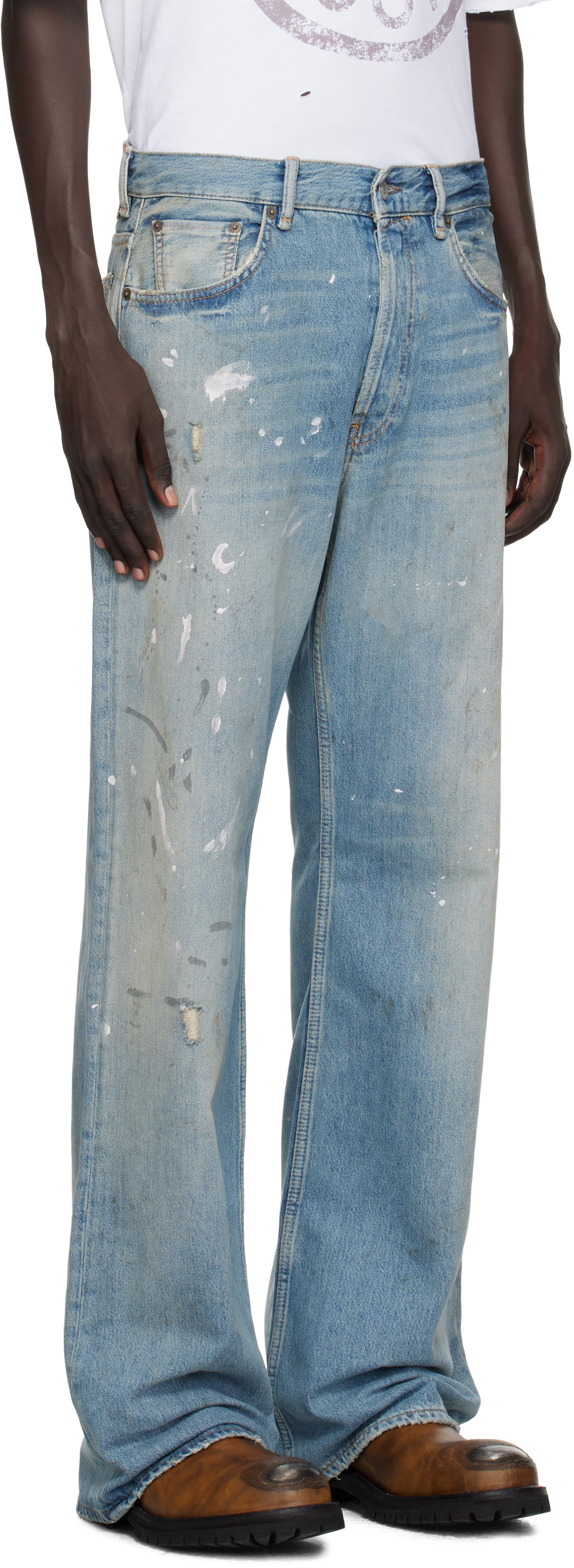 Acne Studios - Jean 2021M bleu à coupe classique