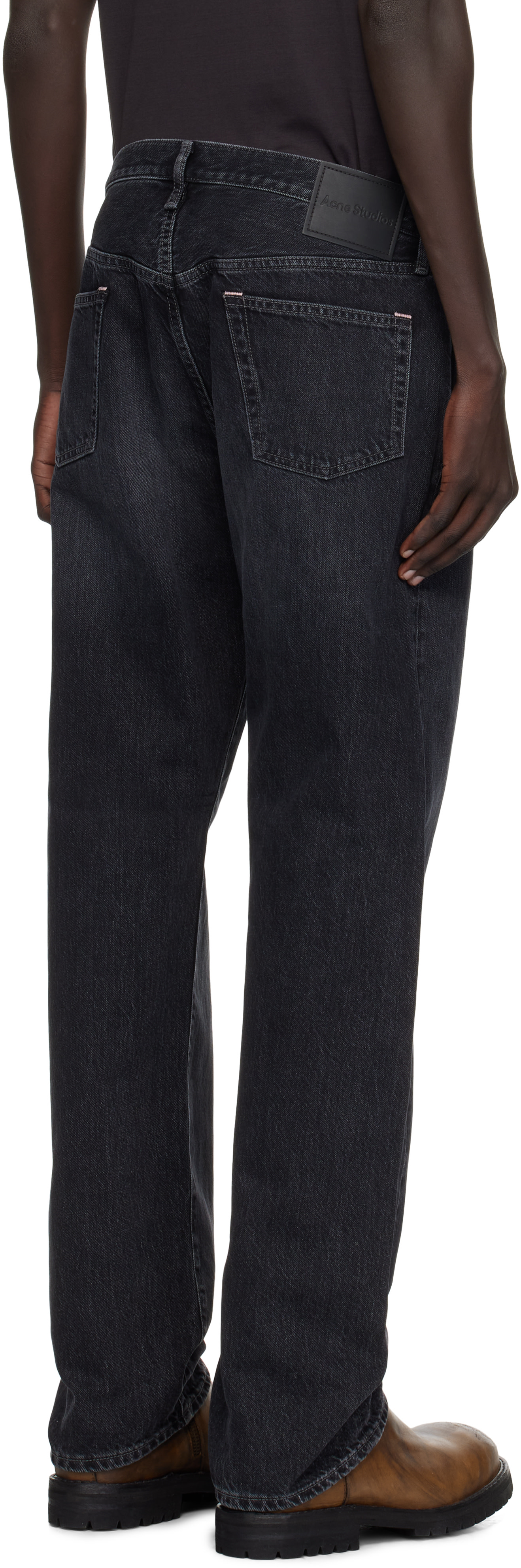 Acne Studios: Black Loose Fit 1999 Jeans | SSENSE