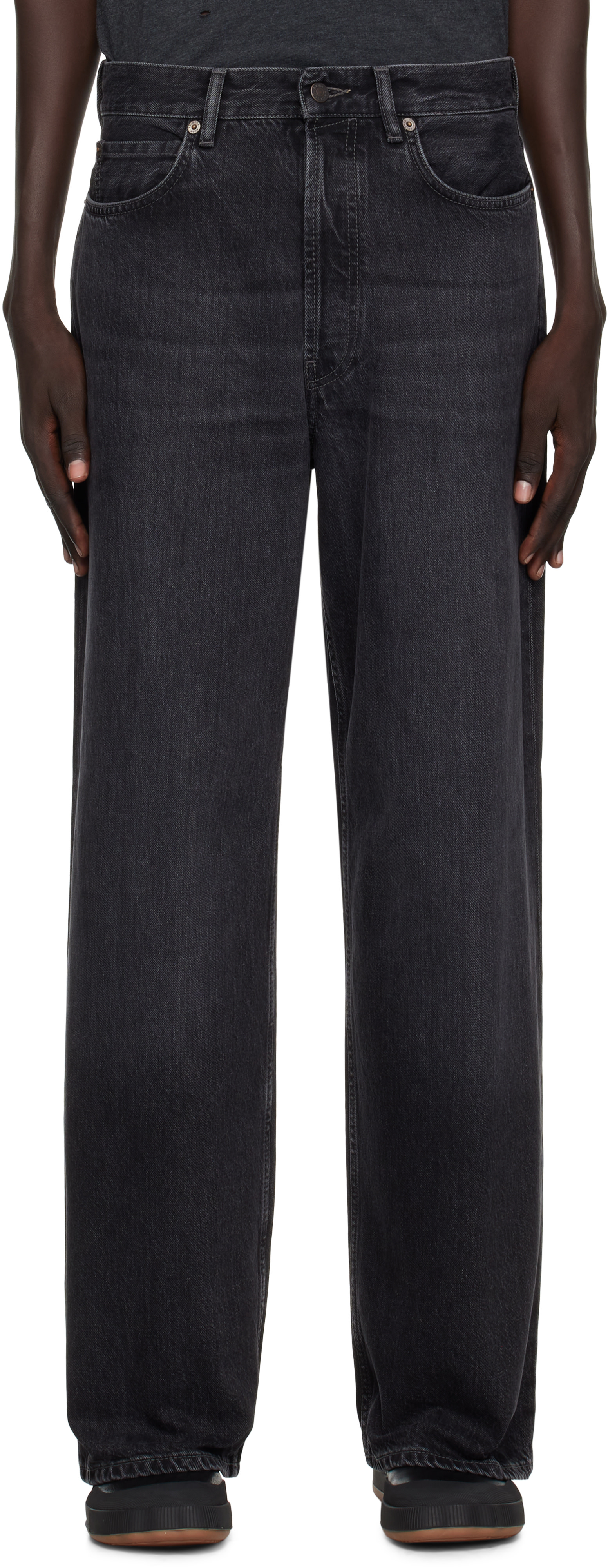 Acne Studios - Jean noir à effet délavé