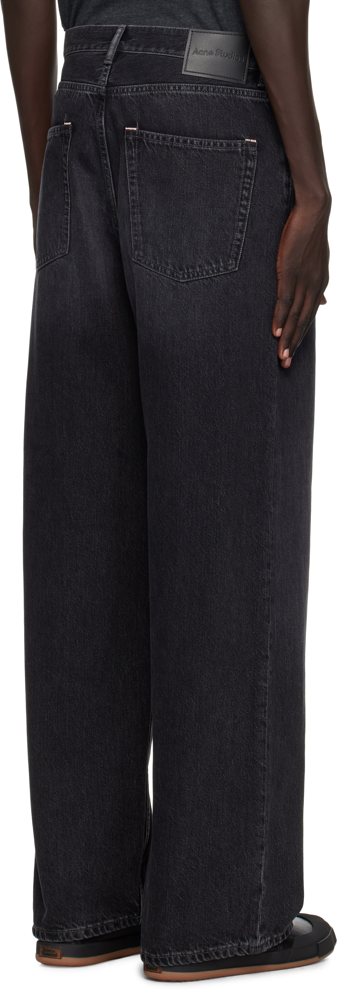 Acne Studios - Jean noir à effet délavé