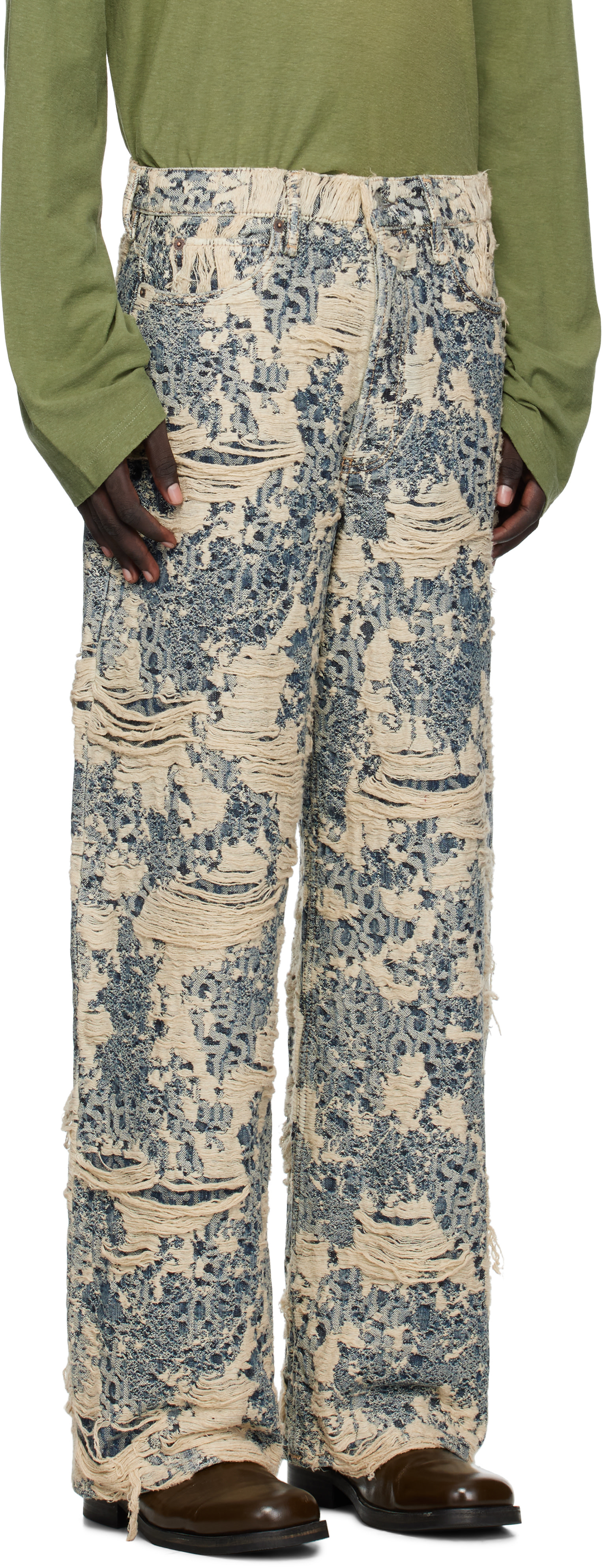 Acne Studios - Blue Distressed Jeans