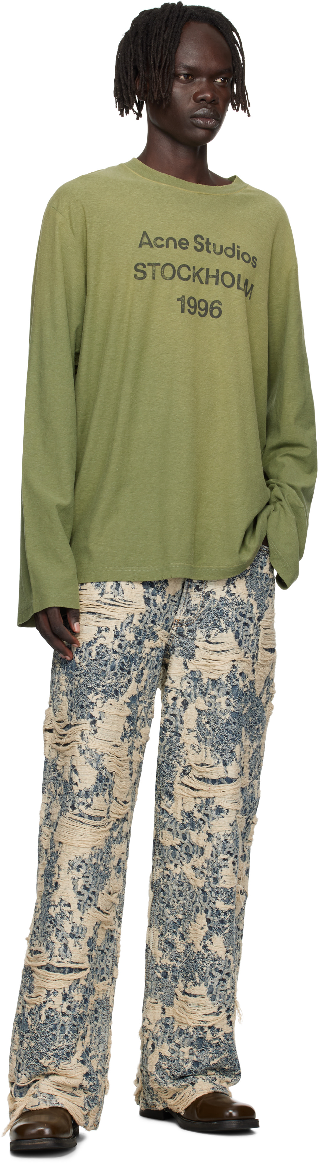 Acne Studios - Blue Distressed Jeans
