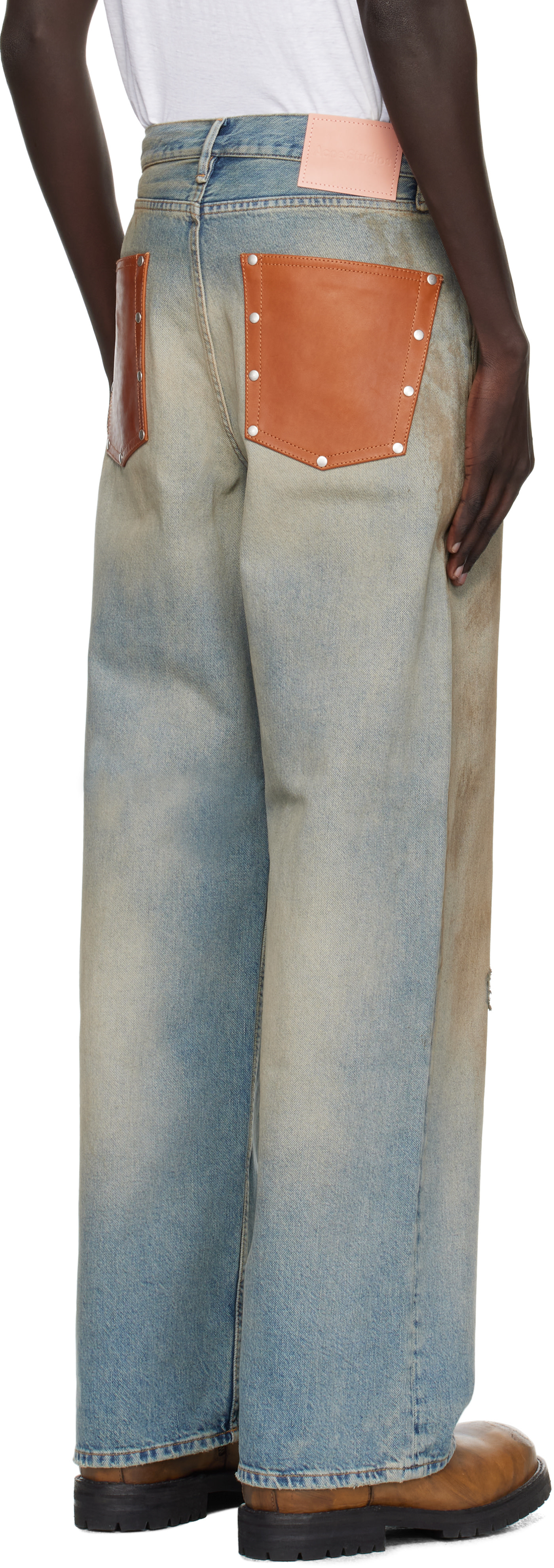 Acne Studios: ブルー 1981 ルーズフィット ジーンズ | SSENSE 日本