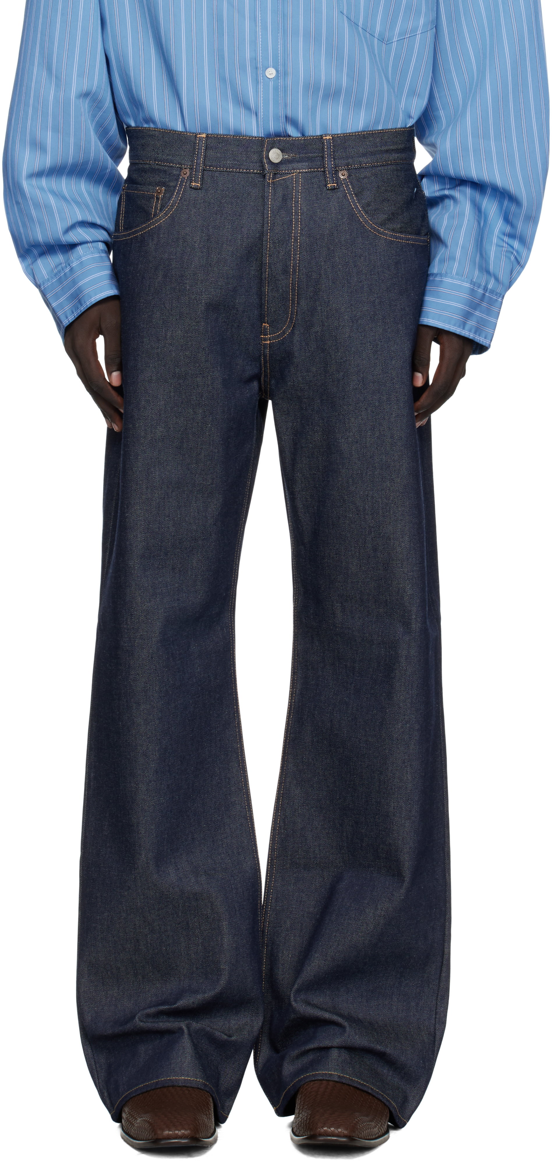 Acne Studios - Jean 2021M bleu à coupe classique