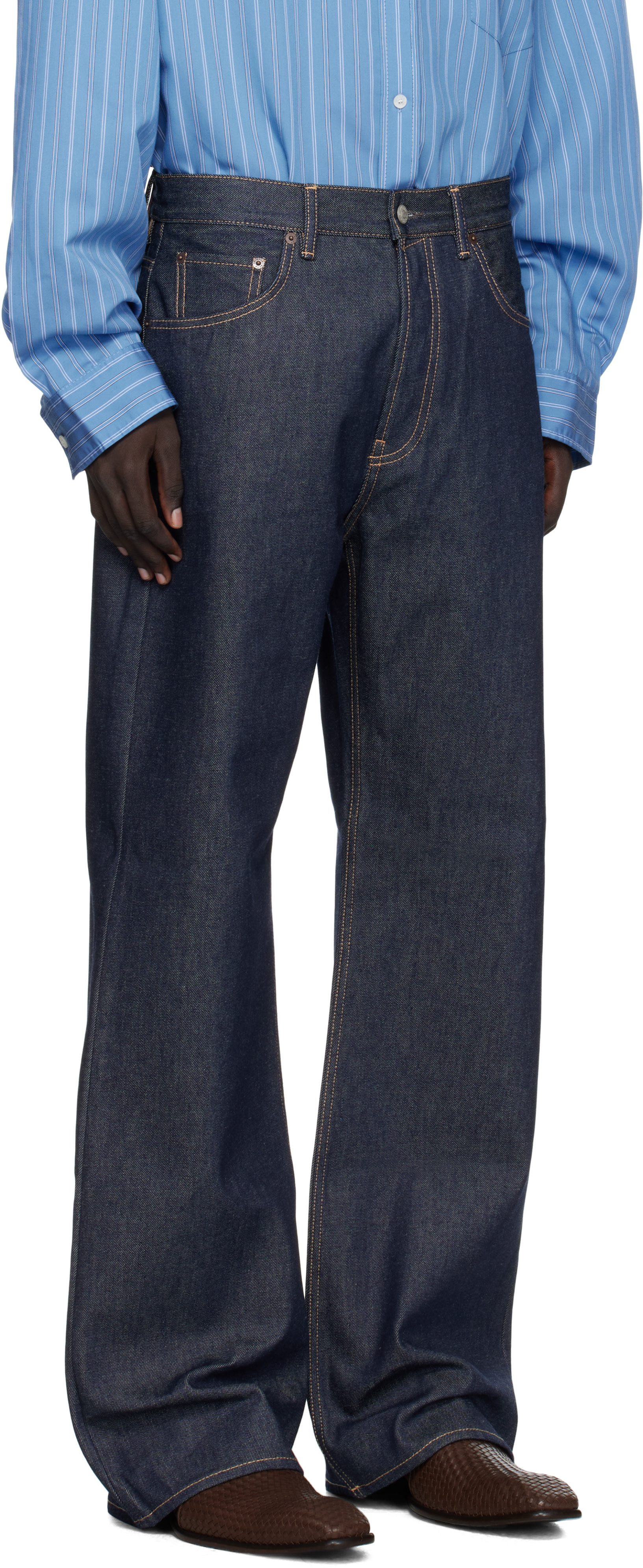 Acne Studios - Jean 2021M bleu à coupe classique
