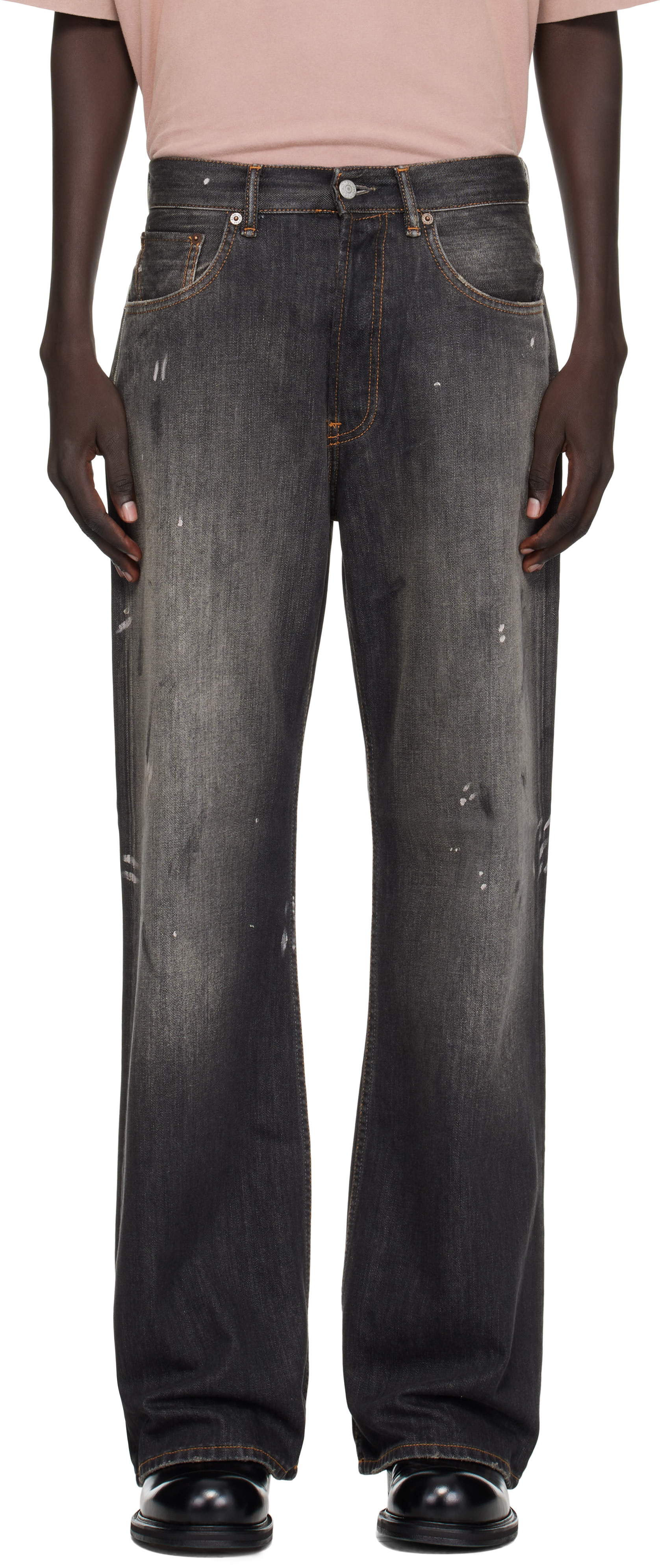 Acne Studios - Jean 2021M gris à coupe classique