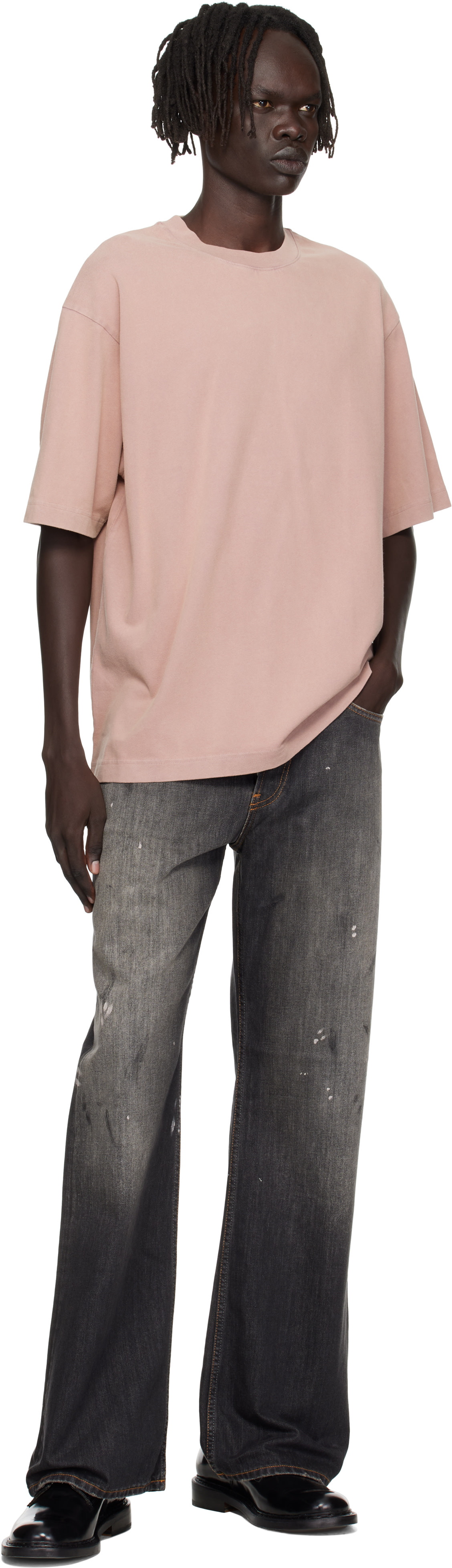 Acne Studios - Jean 2021M gris à coupe classique