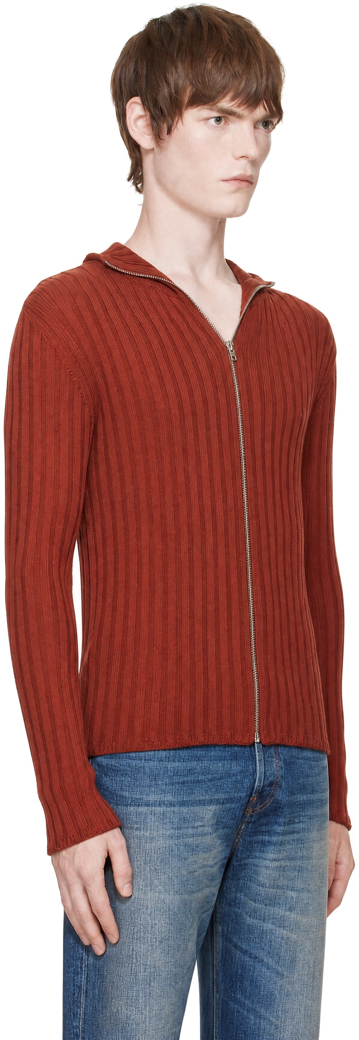 Acne Studios - Red Zip-Up Hoodie