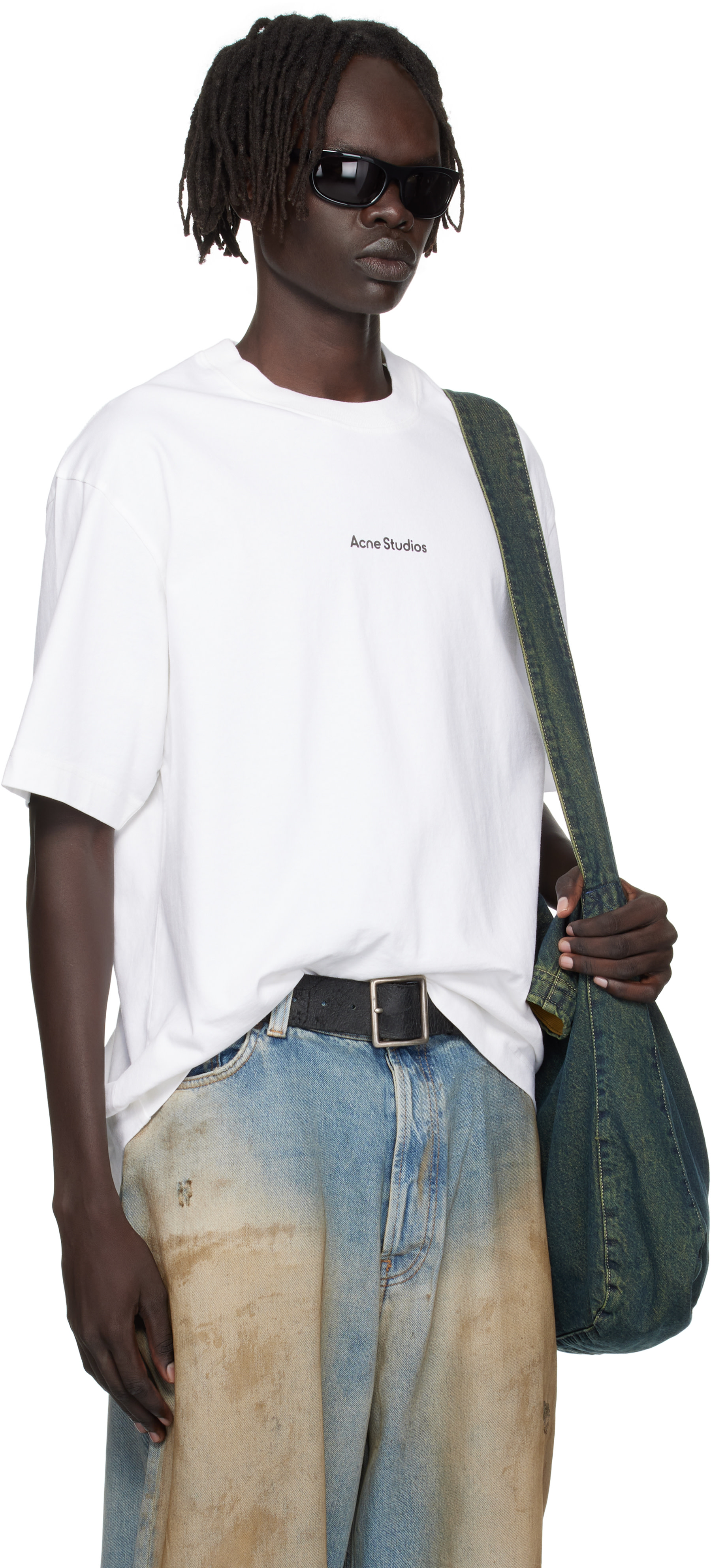 Acne Studios - T-shirt blanc à logo