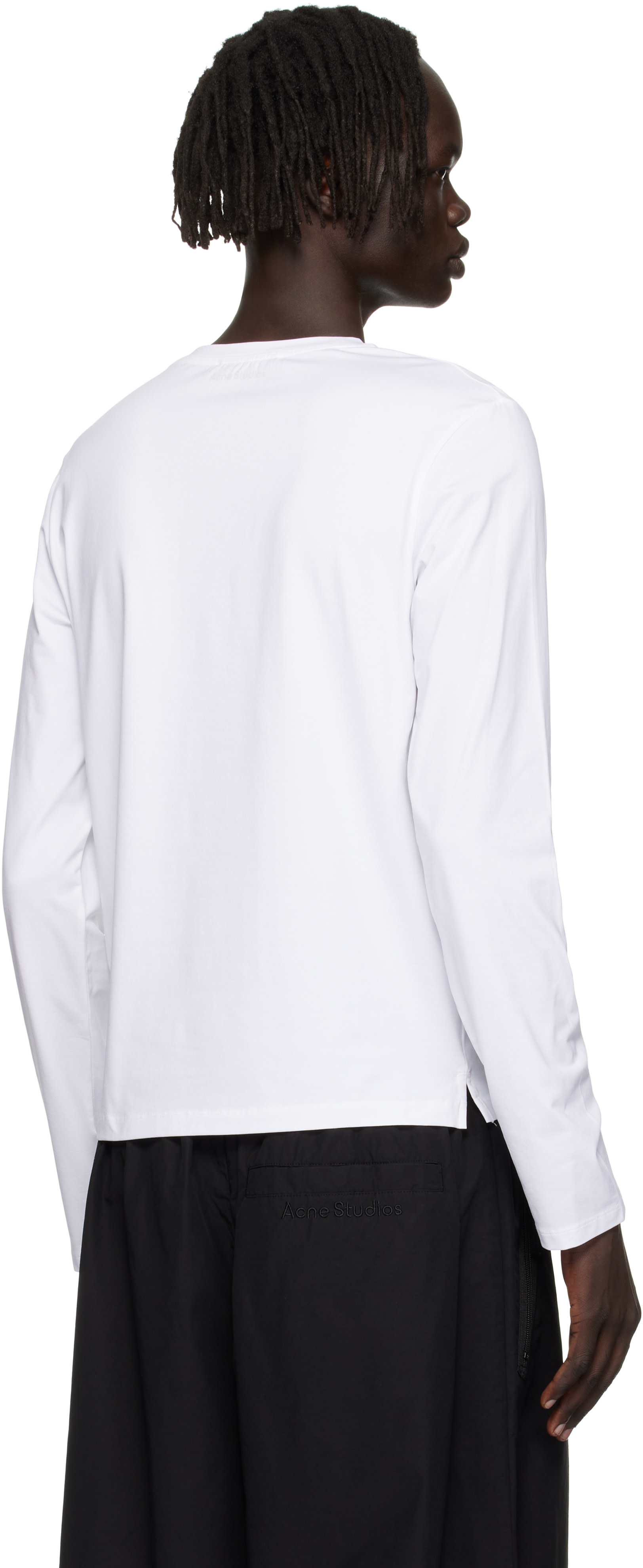 Acne Studios - ホワイト レギュラーフィット 長袖Tシャツ