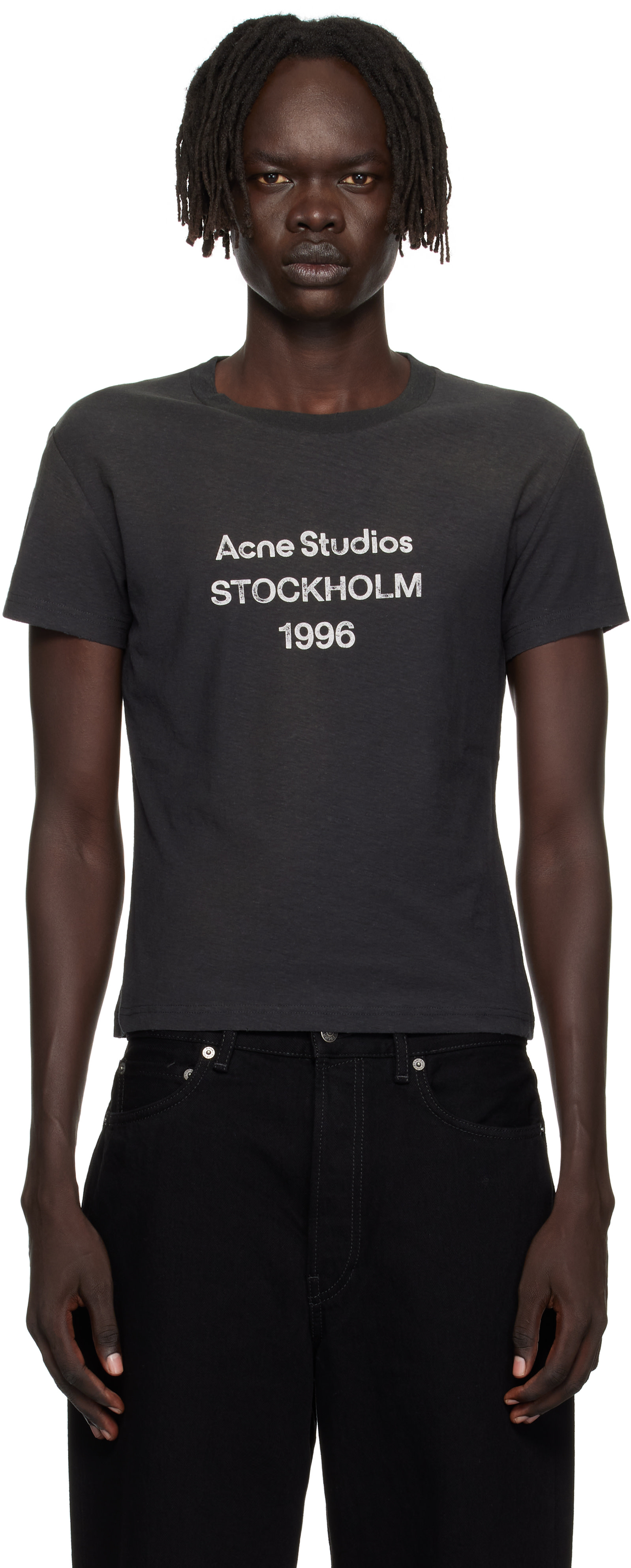 Acne Studios - T-shirt noir à logo