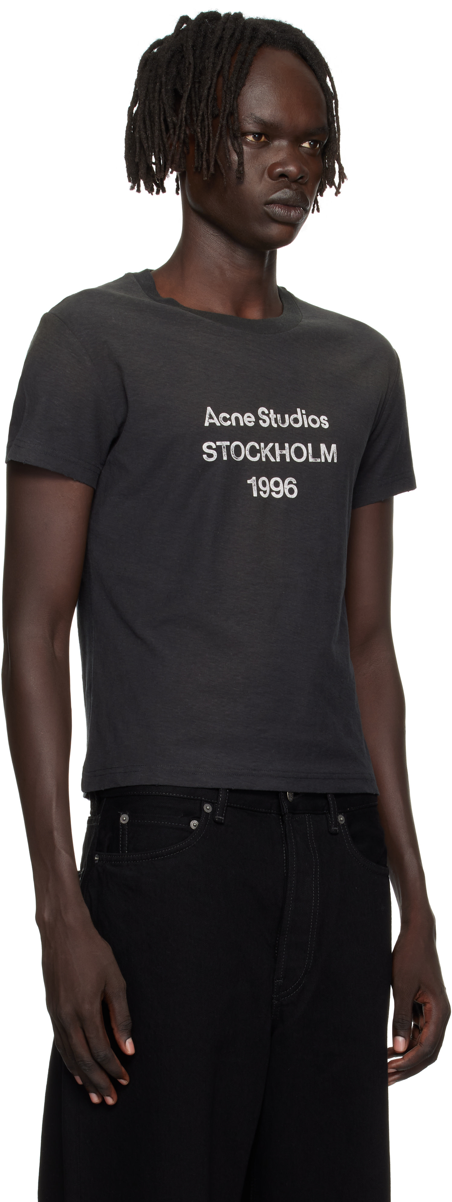 Acne Studios - T-shirt noir à logo