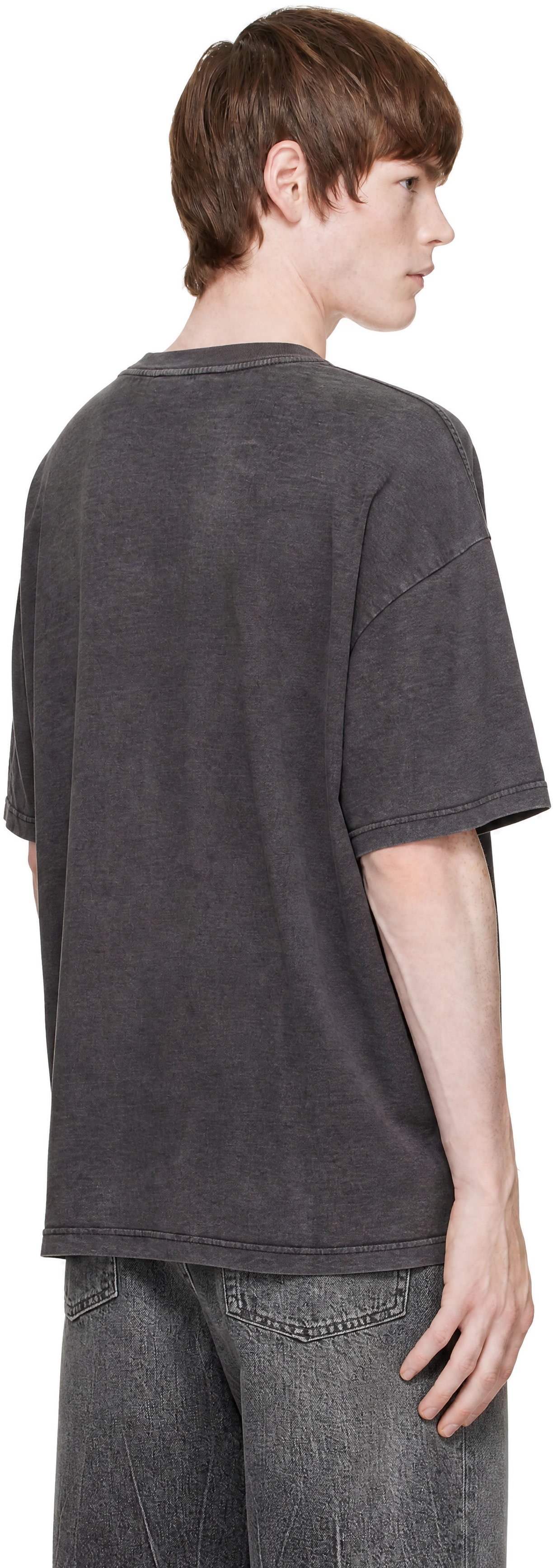 Acne Studios - T-shirt gris à logo