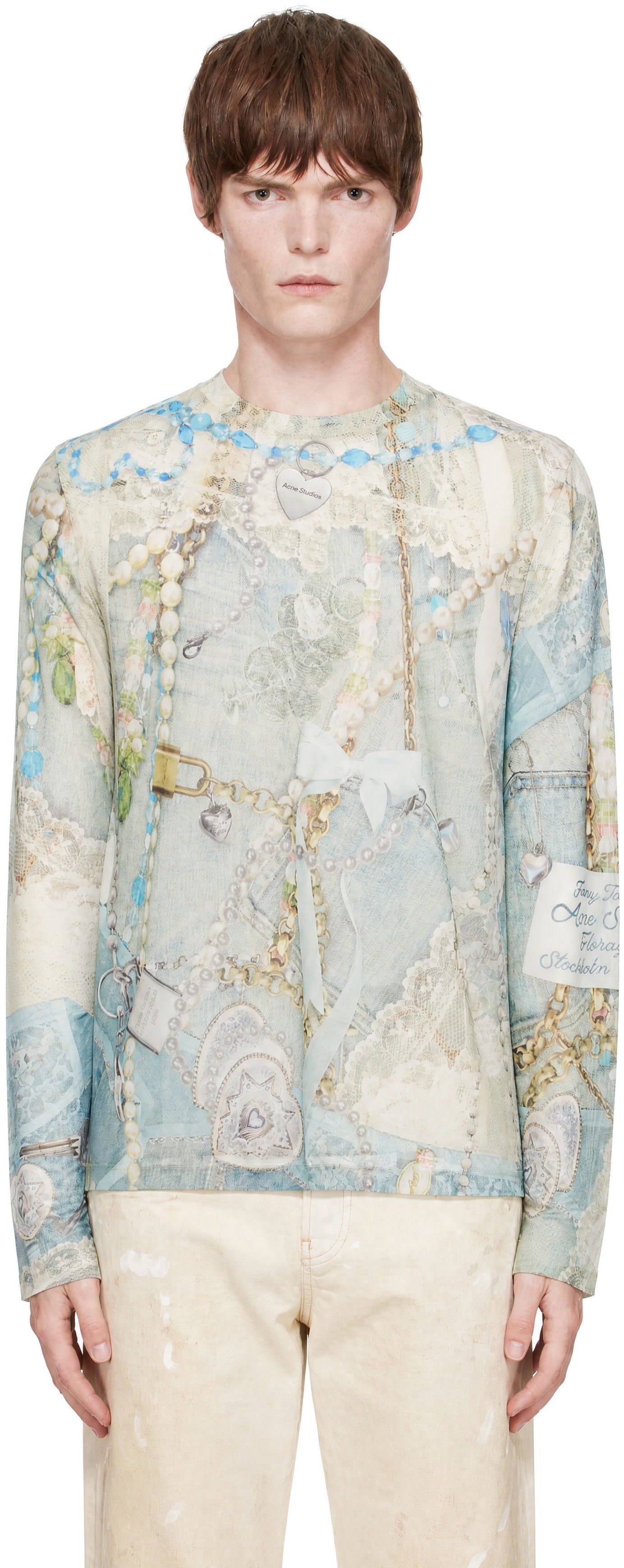 Acne Studios - Multicolor Long Sleeve Print T-shirt