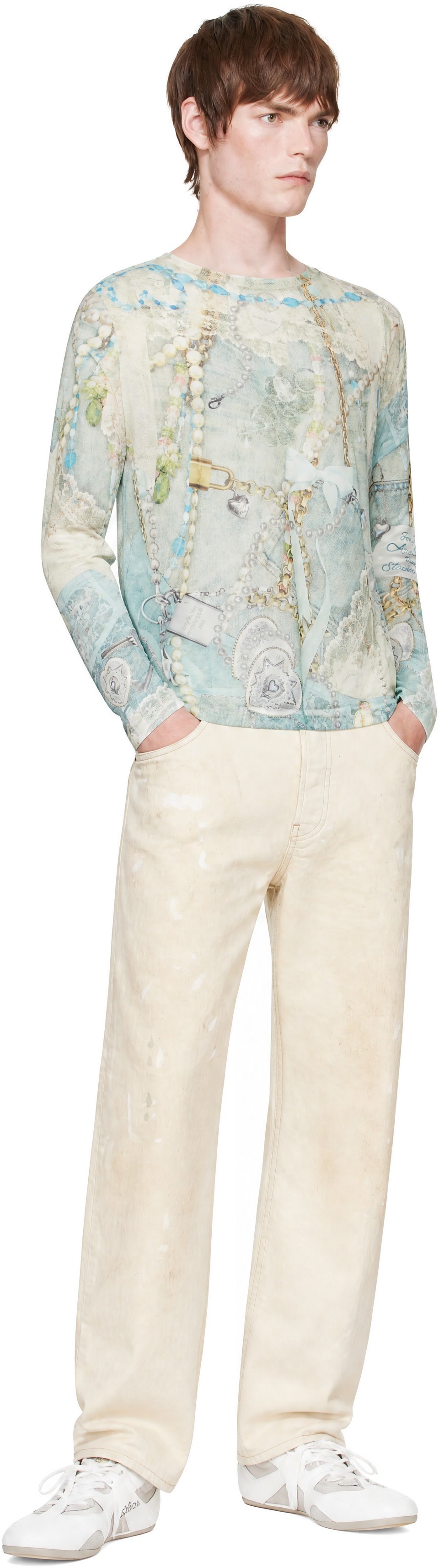 Acne Studios - Multicolor Long Sleeve Print T-shirt