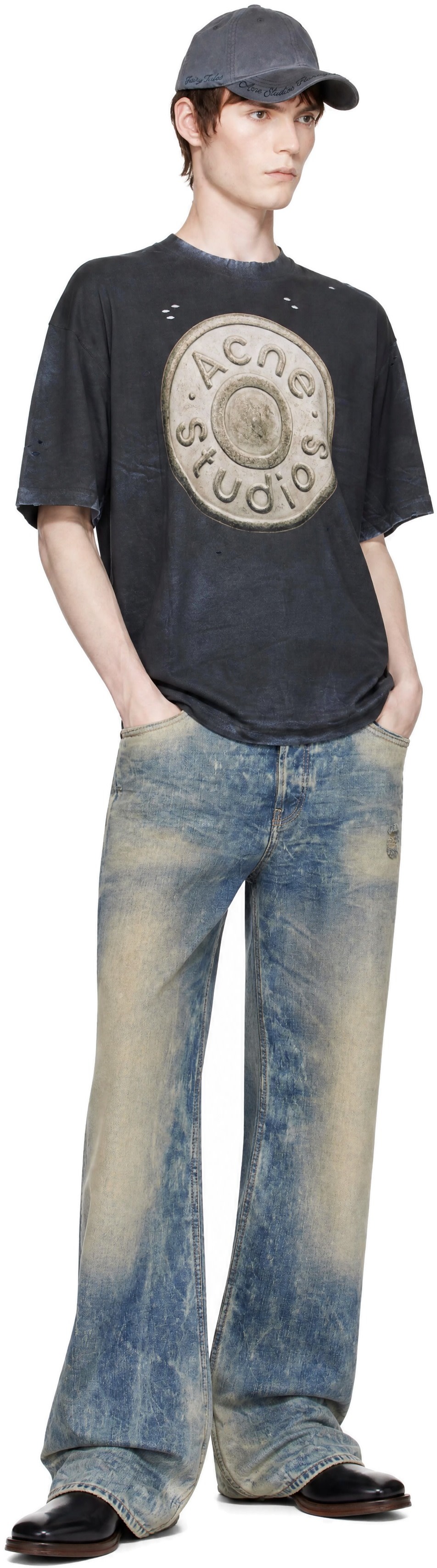Acne Studios - T-shirt noir à logo