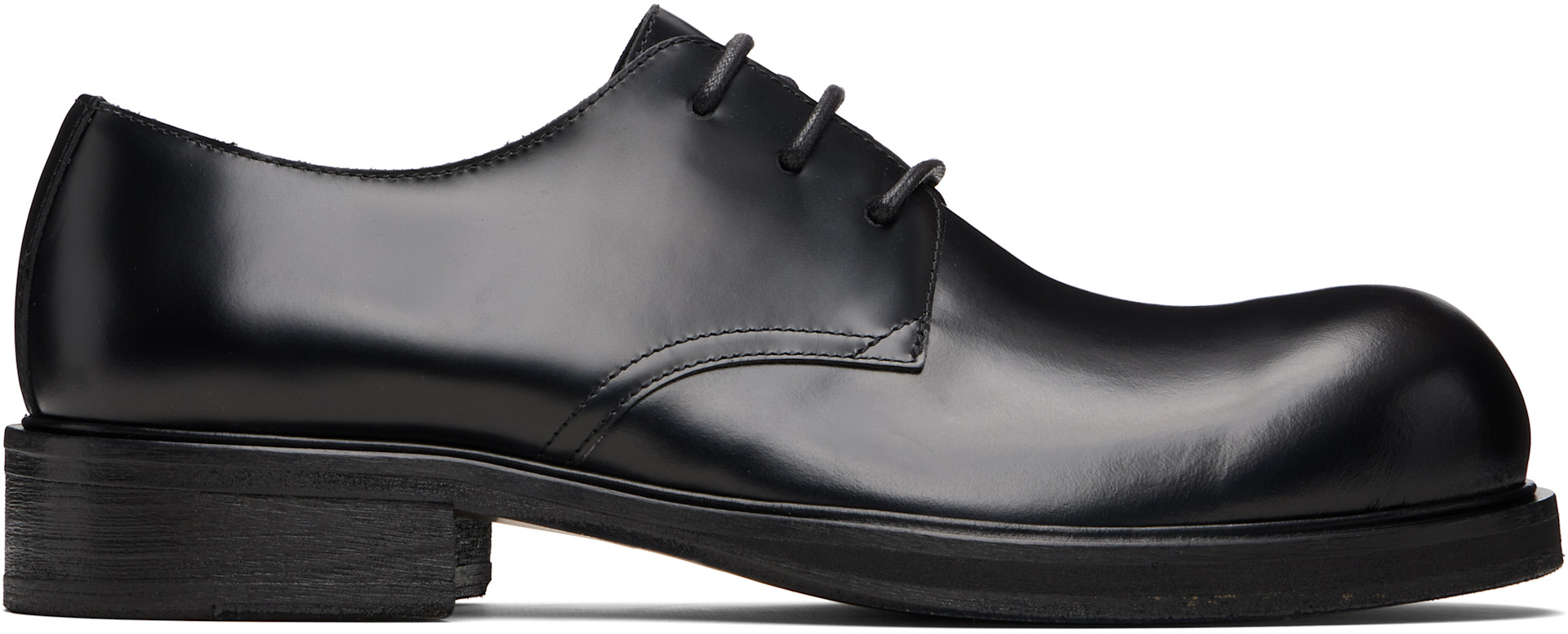 Acne Studios - Derbys noirs en cuir à laçage