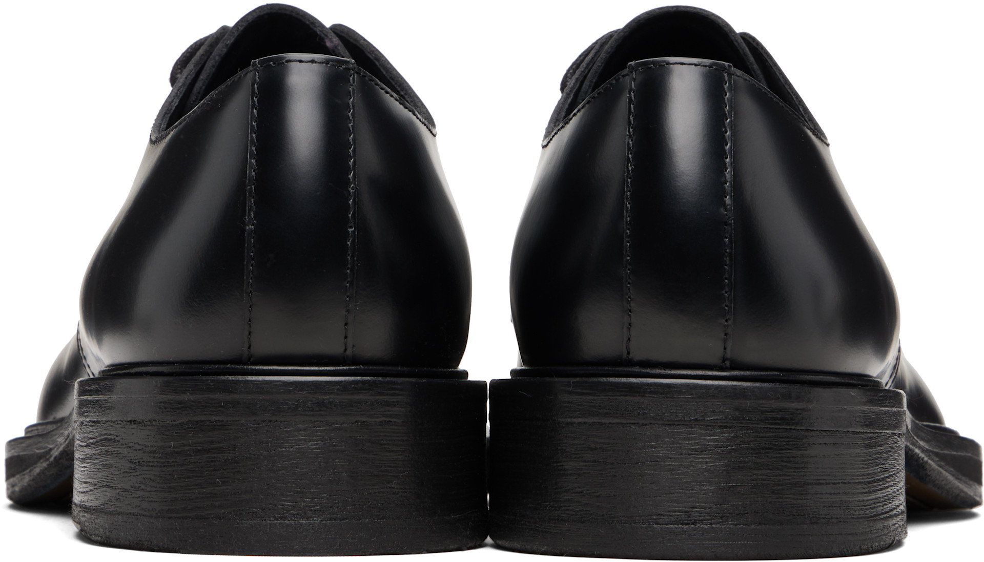 Acne Studios - Derbys noirs en cuir à laçage