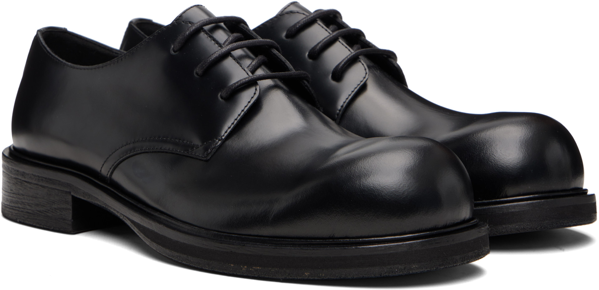 Acne Studios - Derbys noirs en cuir à laçage
