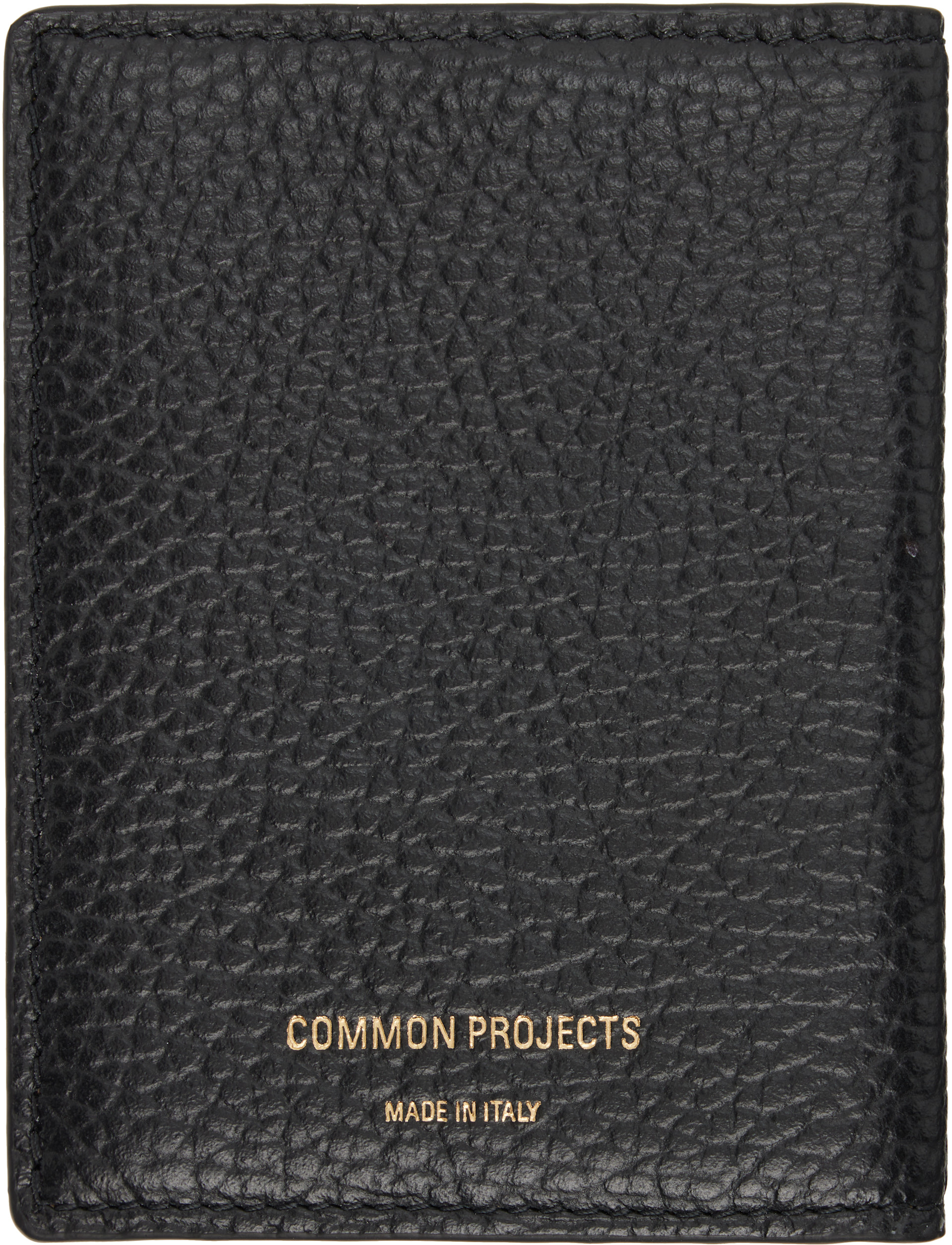 Common Projects - 블랙 가죽 카드 지갑