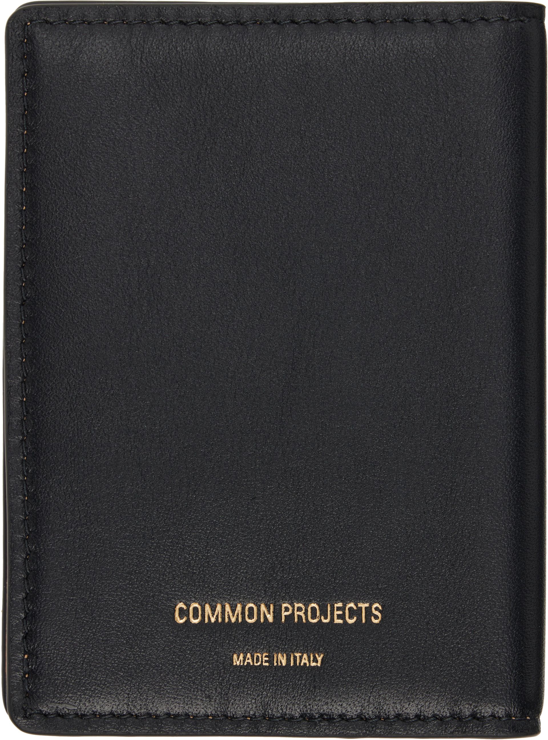 Common Projects - 블랙 가죽 카드 지갑