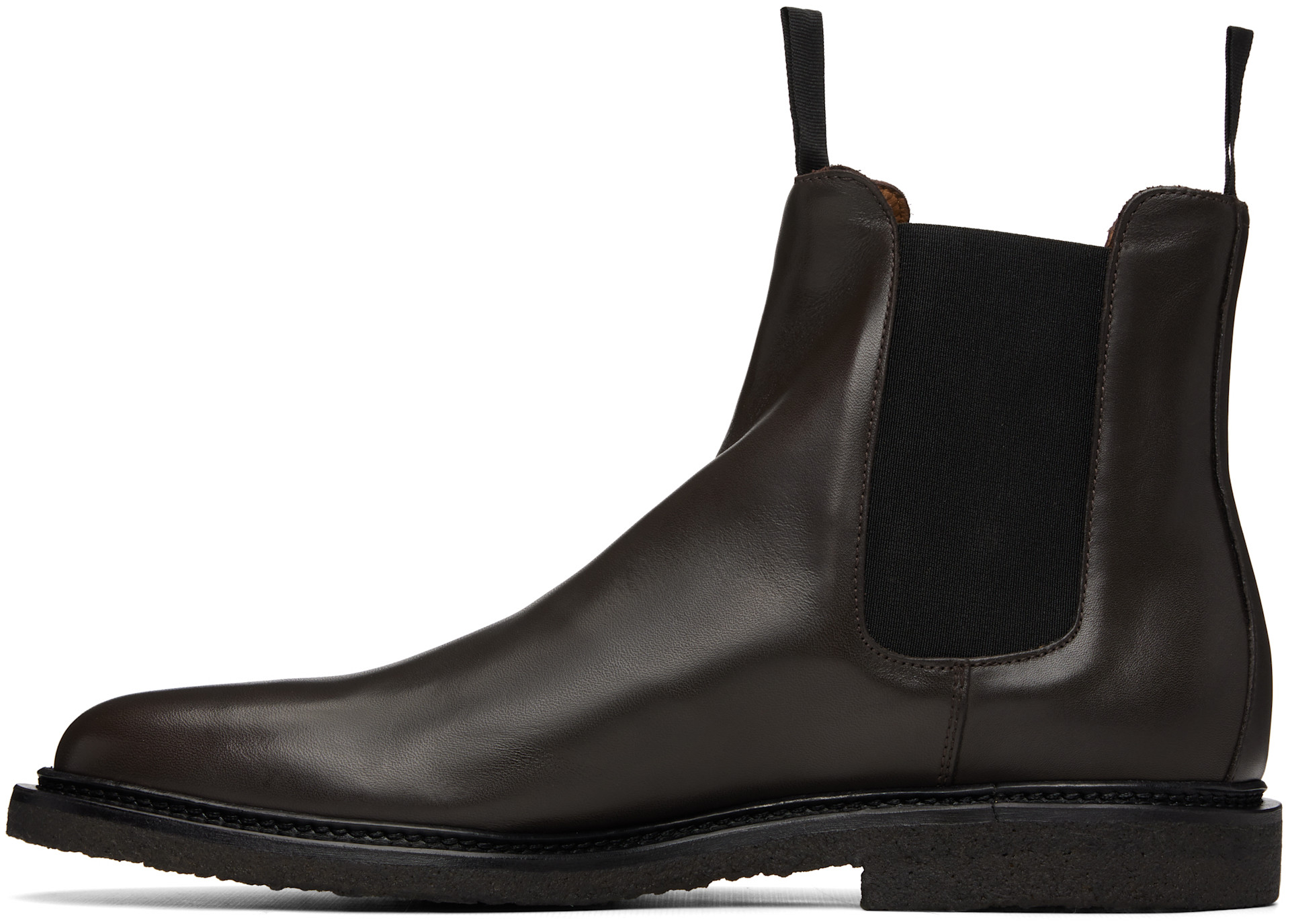Common Projects - 브라운 가죽 첼시 부츠