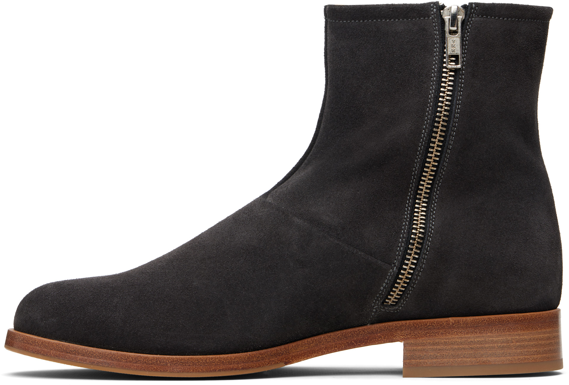 Common Projects - Bottes noires en suède à glissière