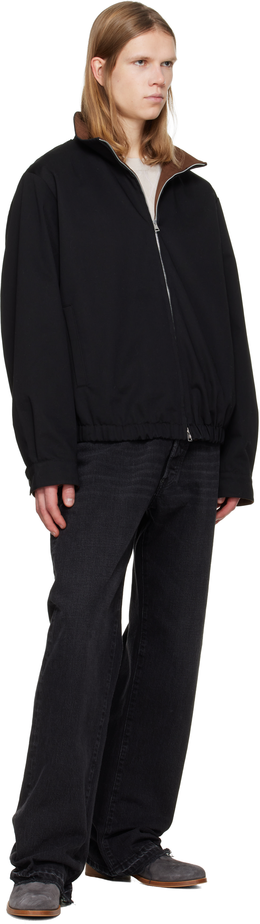Common Projects - グレー Zipper スエードブーツ