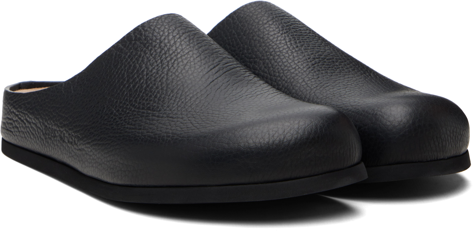 Common Projects - Black Leather Clog Loafers
