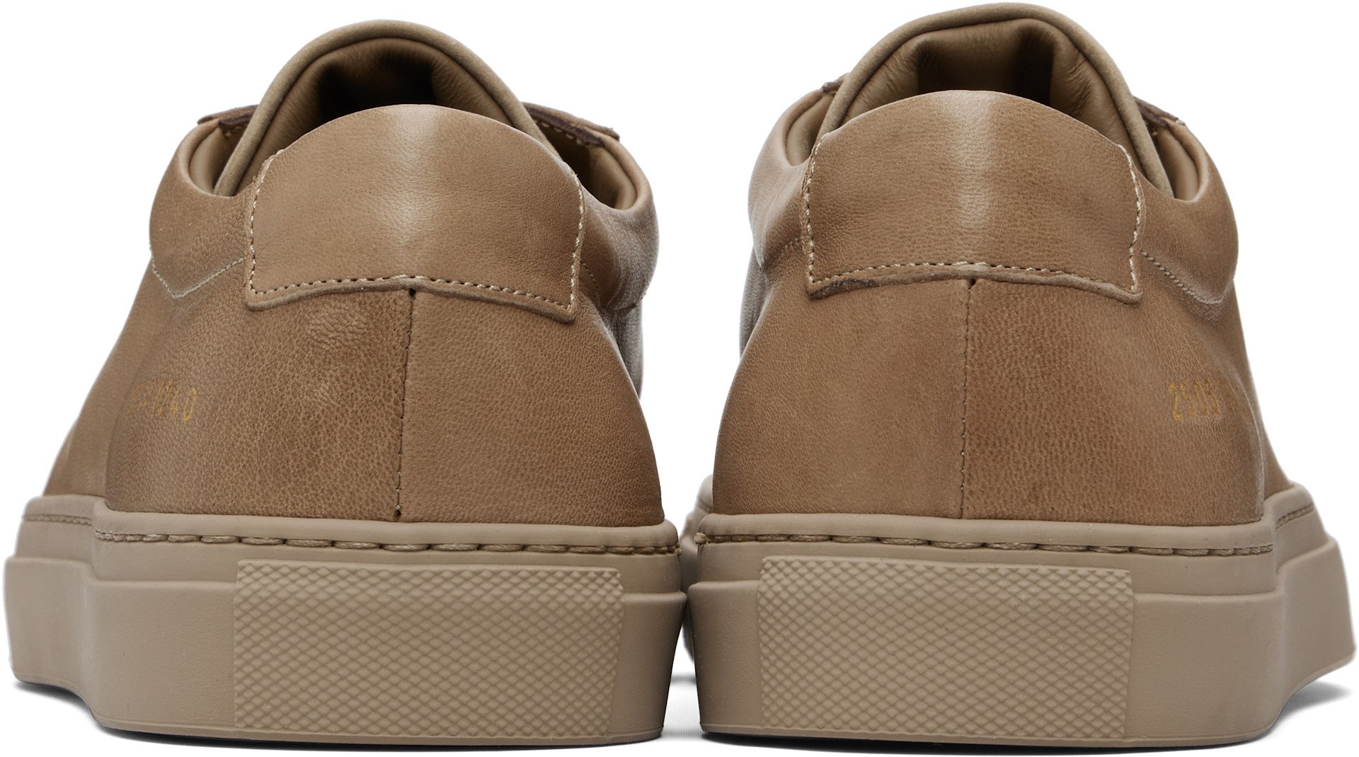 Common Projects: Taupe Achilles Premium Sneakers | SSENSE
