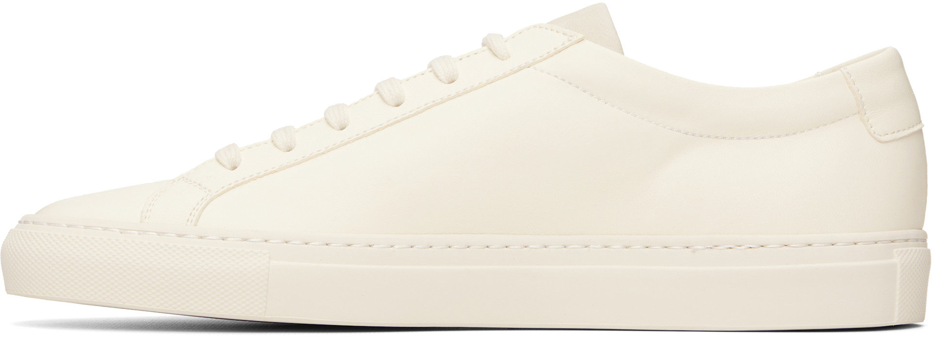Common Projects: White Achilles Premium Sneakers | SSENSE Canada