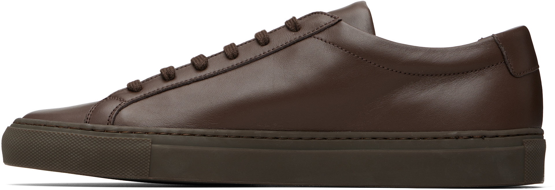 Common Projects - 브라운 오리지널 아킬레스 로우탑 스니커즈